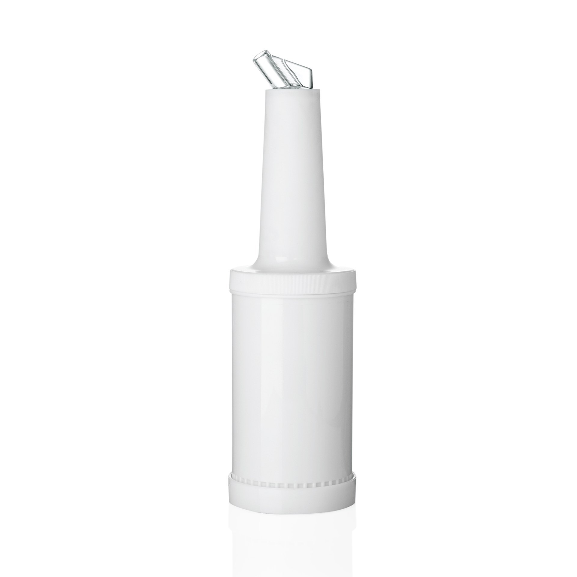 Dosier- und Vorratsflasche 1 L Höhe 32 cm weiss Dosier- und Vorratsflasche 1 L Höhe 32 cm weiss