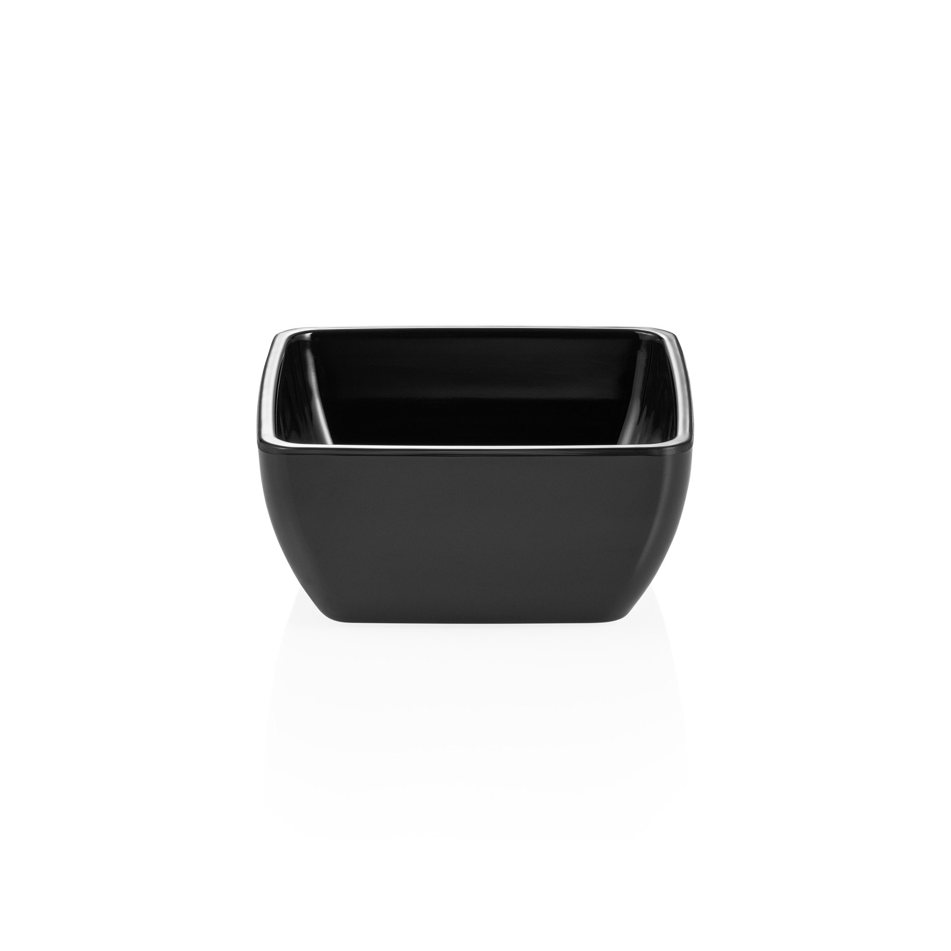 Schale DAY & NIGHT, 13 x 13 x 6 cm, schwarz, Melamin Schale DAY & NIGHT, 13 x 13 x 6 cm, schwarz, Melamin