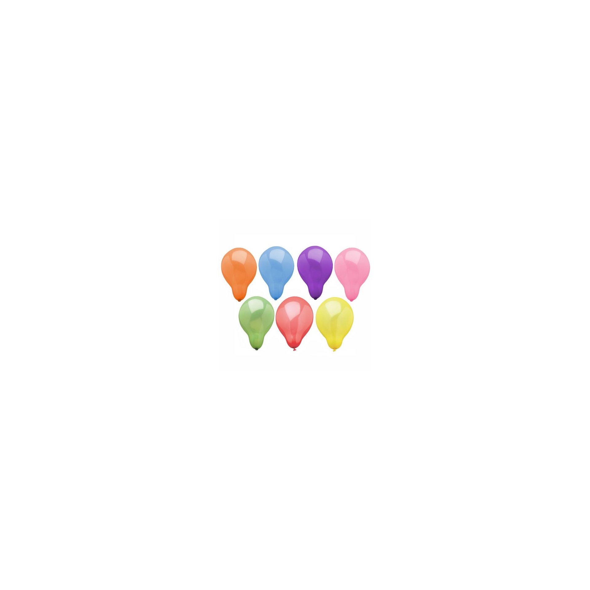 Luftballons rund Ø 19 cm farbig sortiert