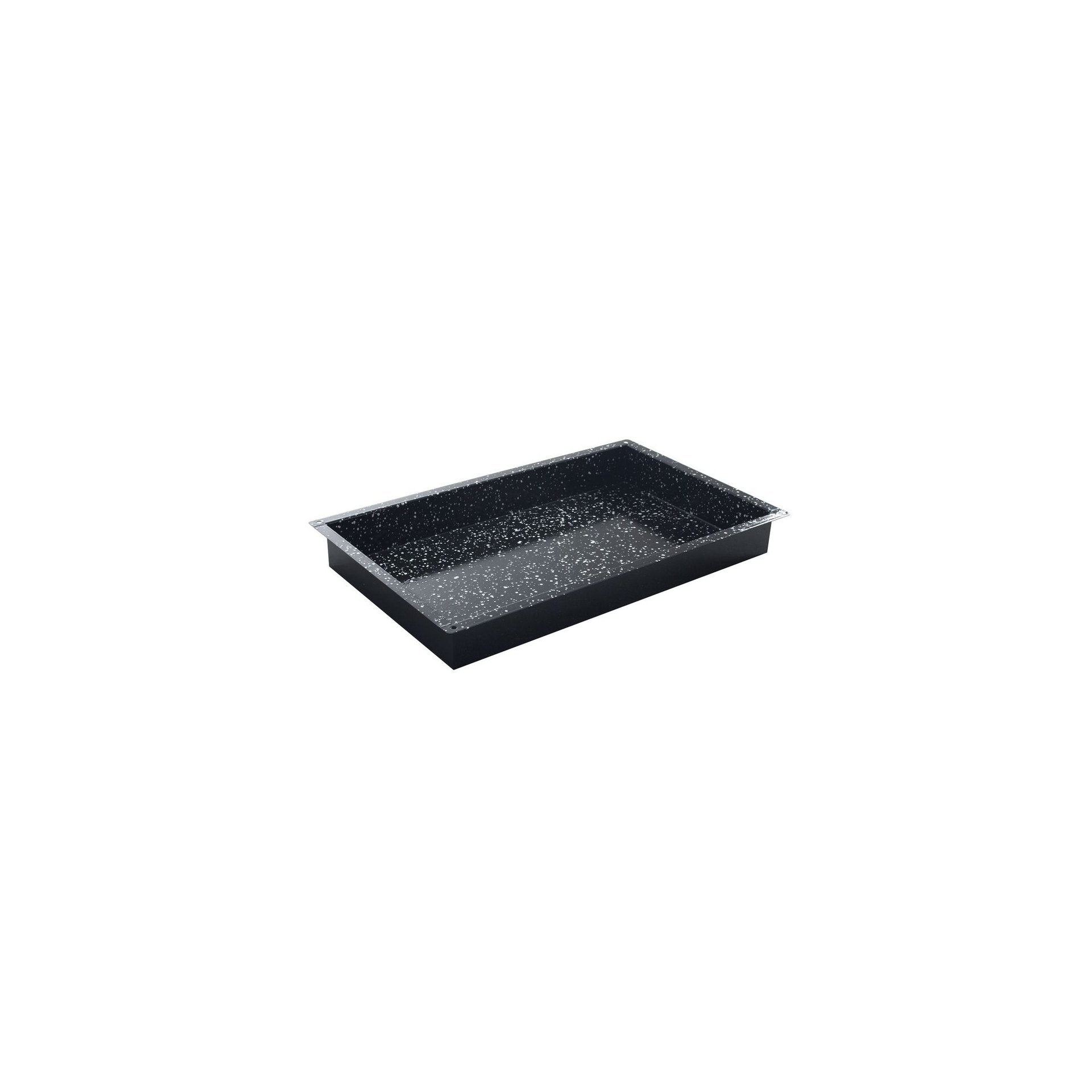 Gastronorm-Behälter, emailliert, GN 2/1, Schwarz, 530x650x(H)20mm Gastronorm-Behälter, emailliert, GN 2/1, Schwarz, 530x650x(H)20mm