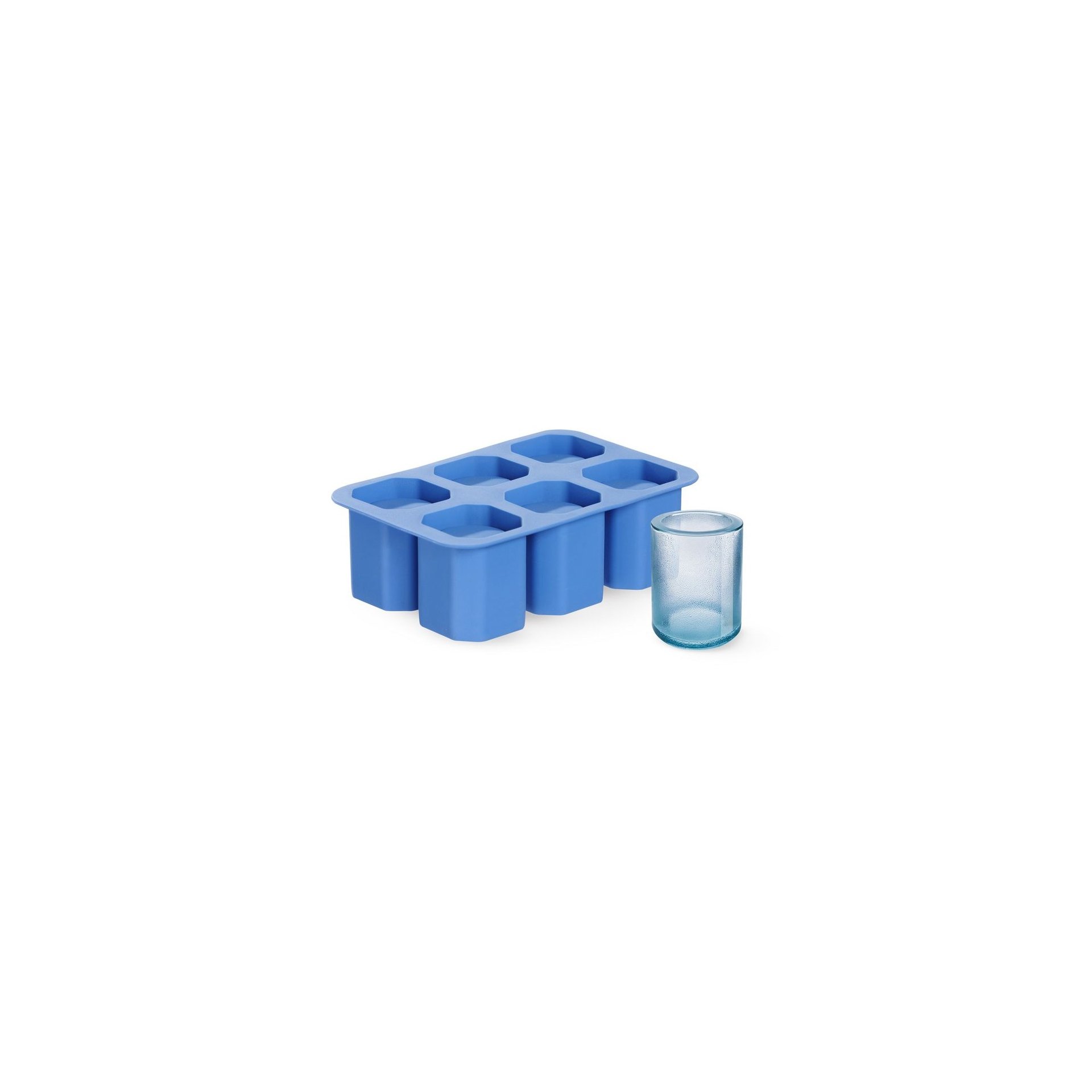 Eiswürfelform, Shotglas, BarUp, Blau, 125x190x(H)60mm Eiswürfelform, Shotglas, BarUp, Blau, 125x190x(H)60mm