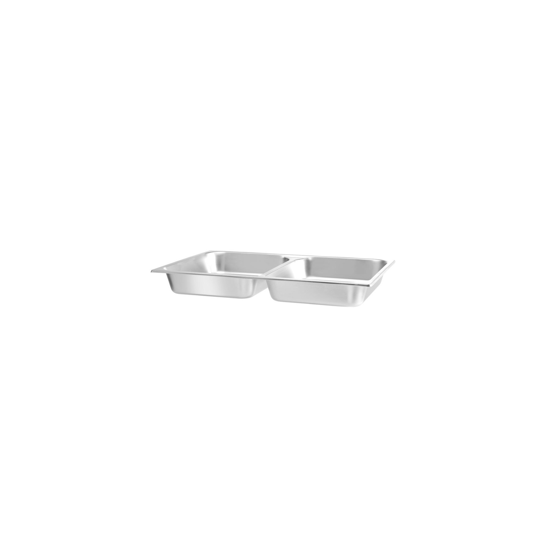Lebensmittelpfanne GN 1/1 zweigeteilt, 7,5L, 530x325x(H)65mm