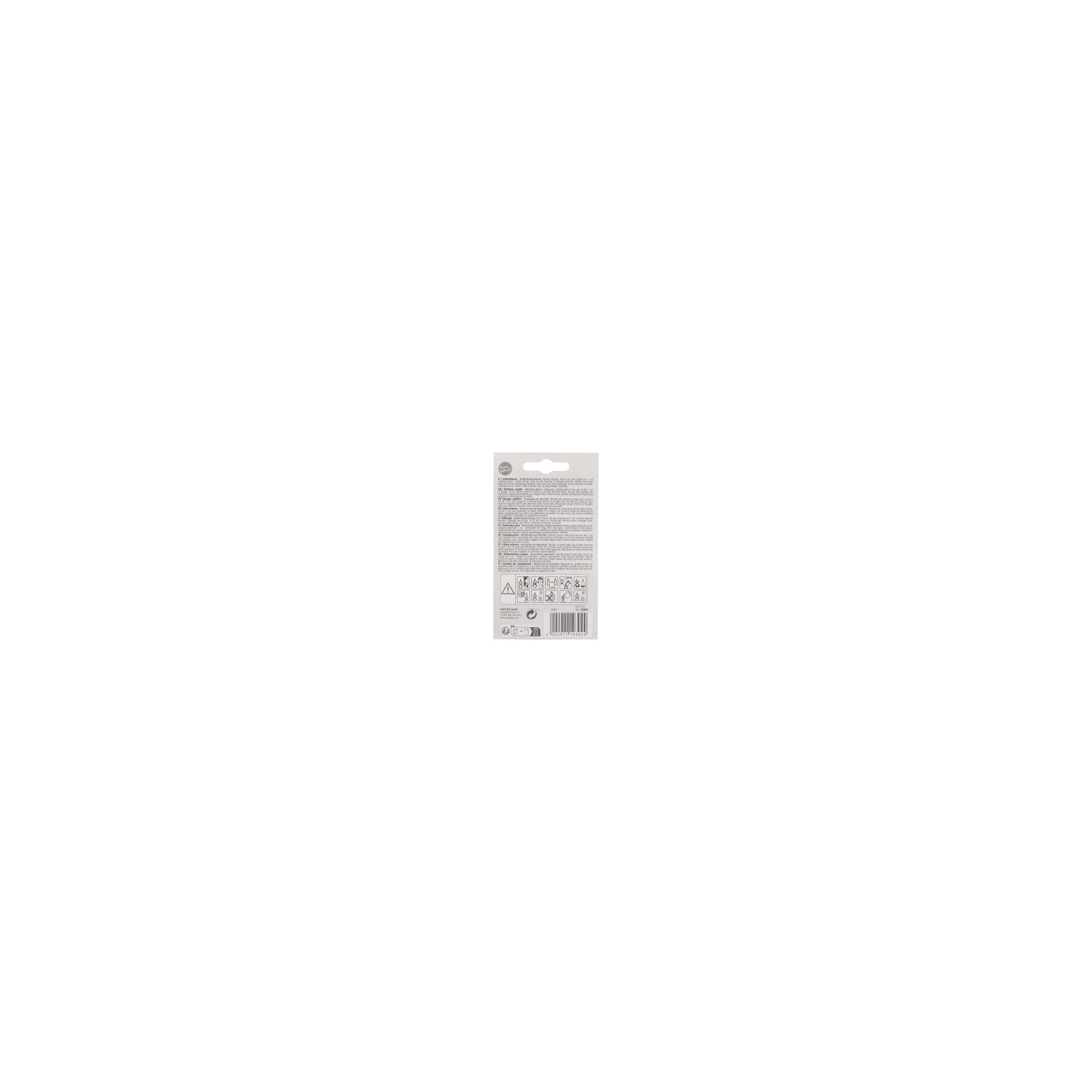 Zahlenkerze 7,3 cm weiss "4" mit rotem Rand Zahlenkerze 7,3 cm weiss "4" mit rotem Rand