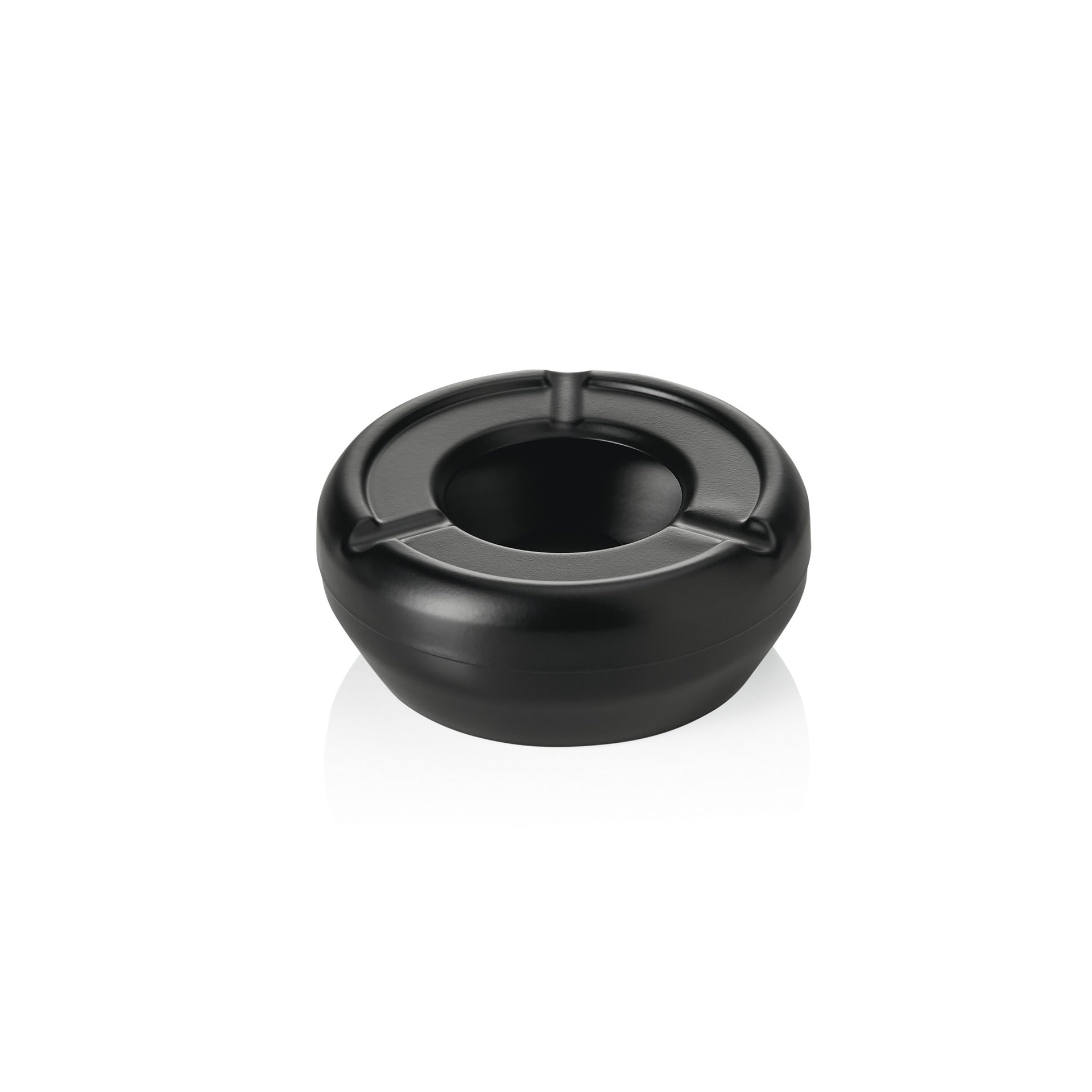 Windaschenbecher Ø 9,5 cm schwarz Edelstahl