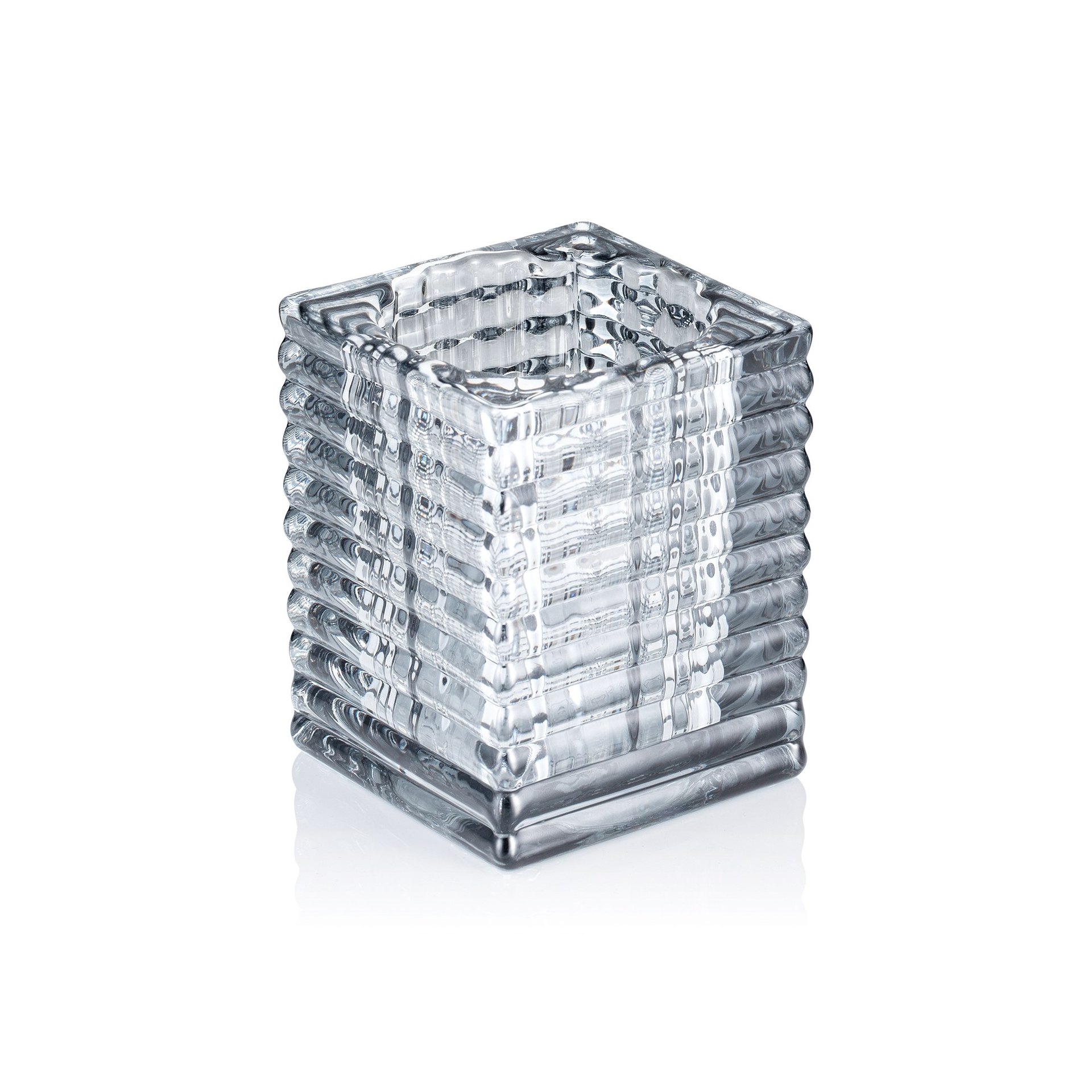 Cube Smoke Grey YUYU, 7,5 x 7,5 x 9,5 cm Cube Smoke Grey YUYU, 7,5 x 7,5 x 9,5 cm