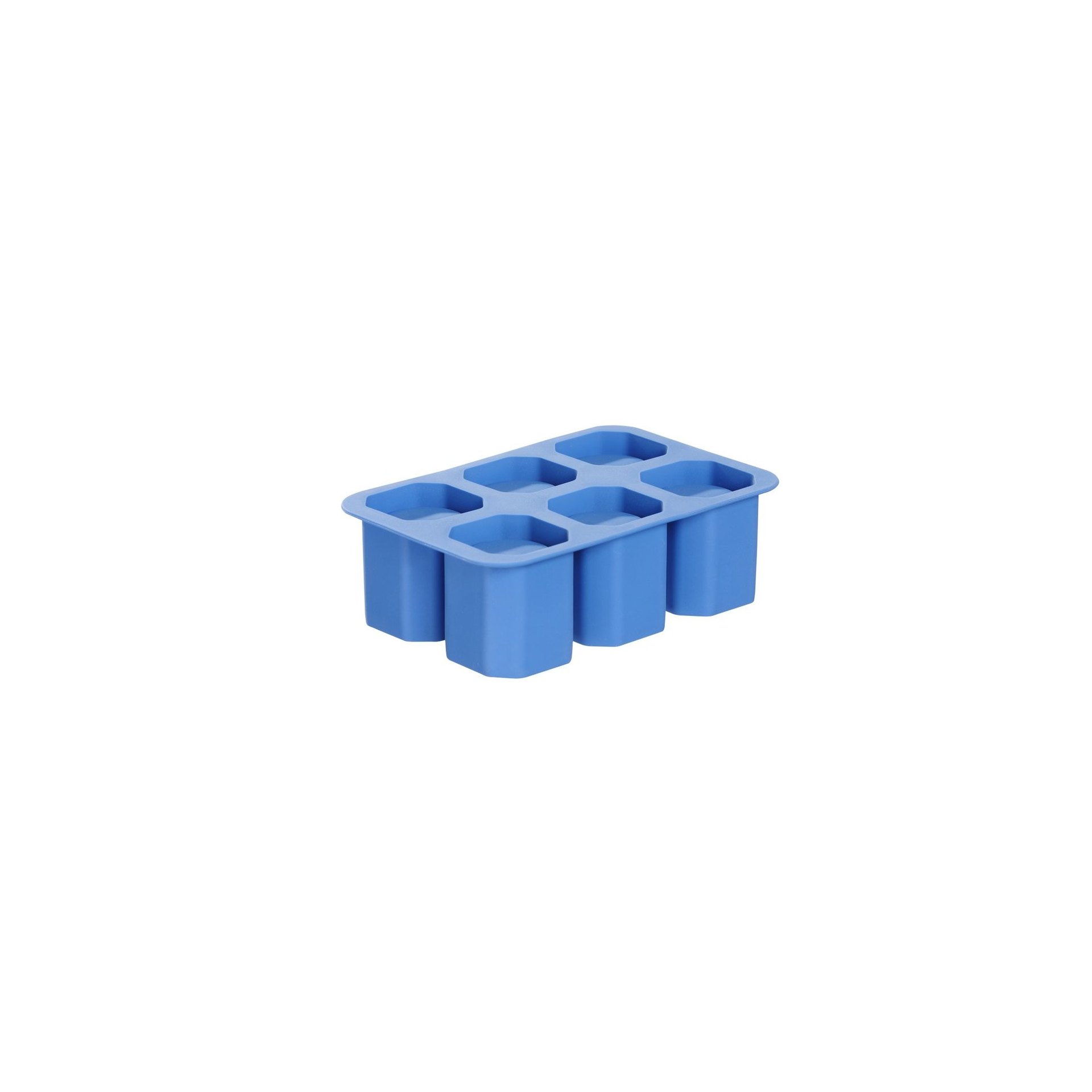 Eiswürfelform, Shotglas, BarUp, Blau, 125x190x(H)60mm