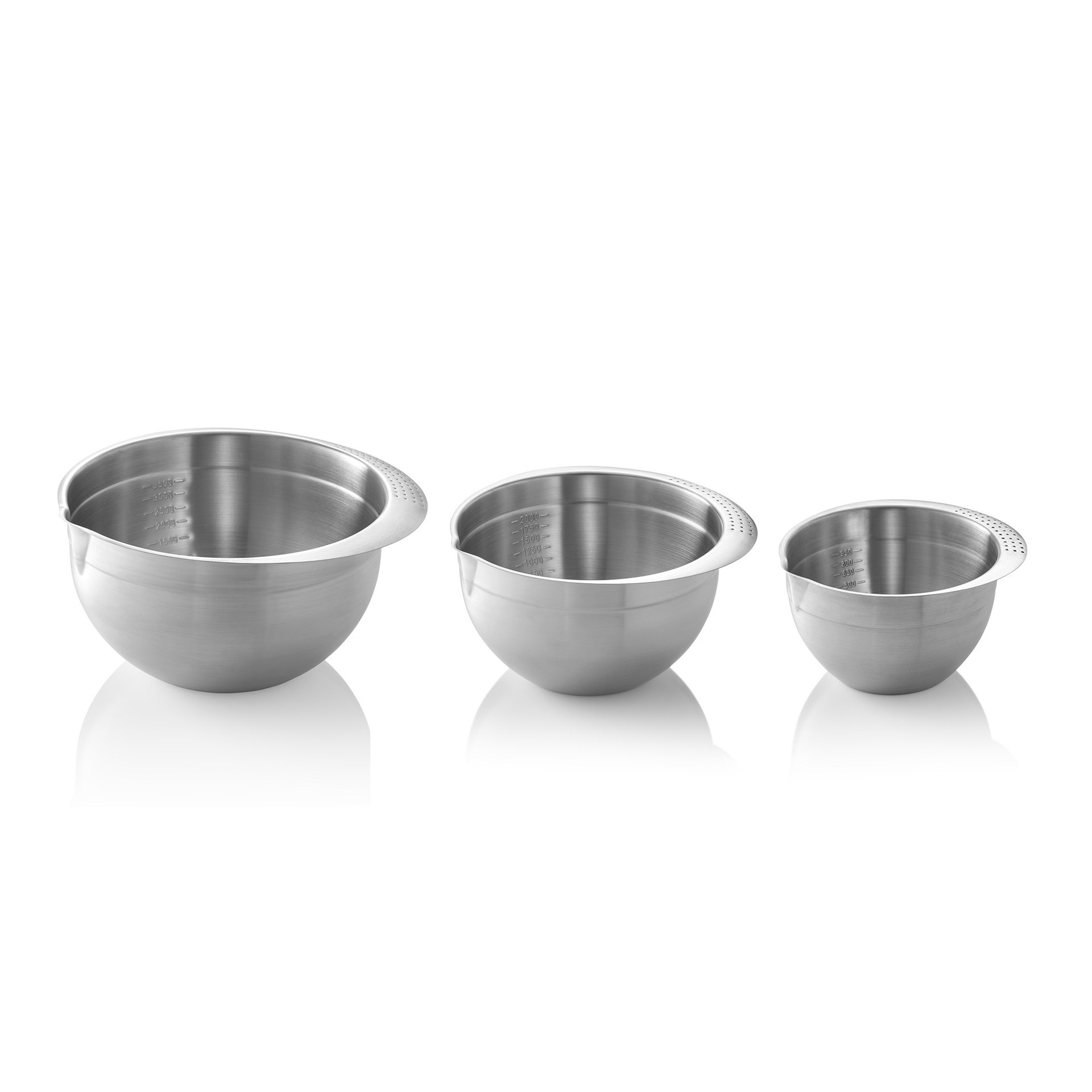 Rührschüssel Set, 3-teilig, 0,95/2,0/3,5 ltr.