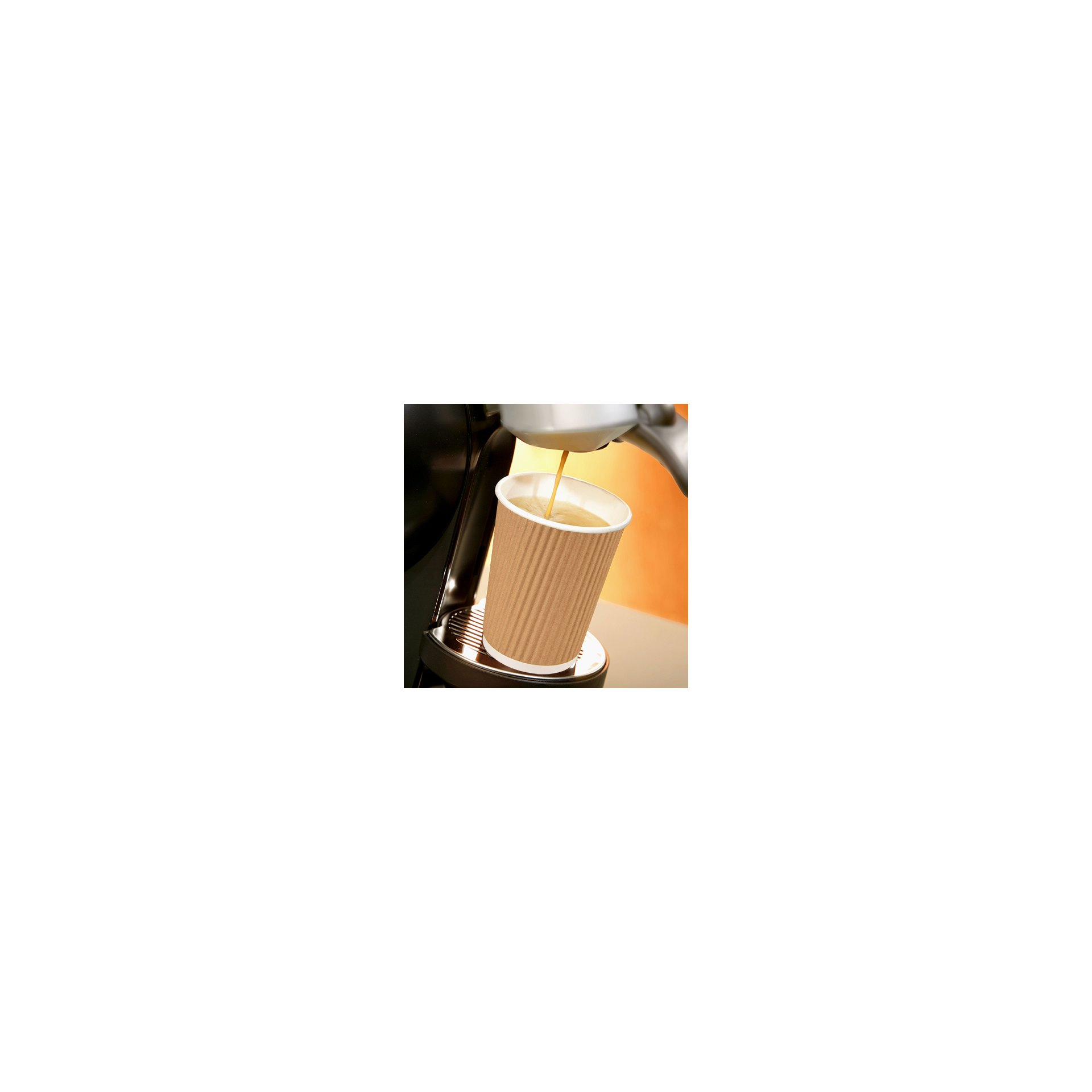 Trinkbecher, Pappe 0,3 l Ø 9 cm · 11 cm natur Ripple Wall