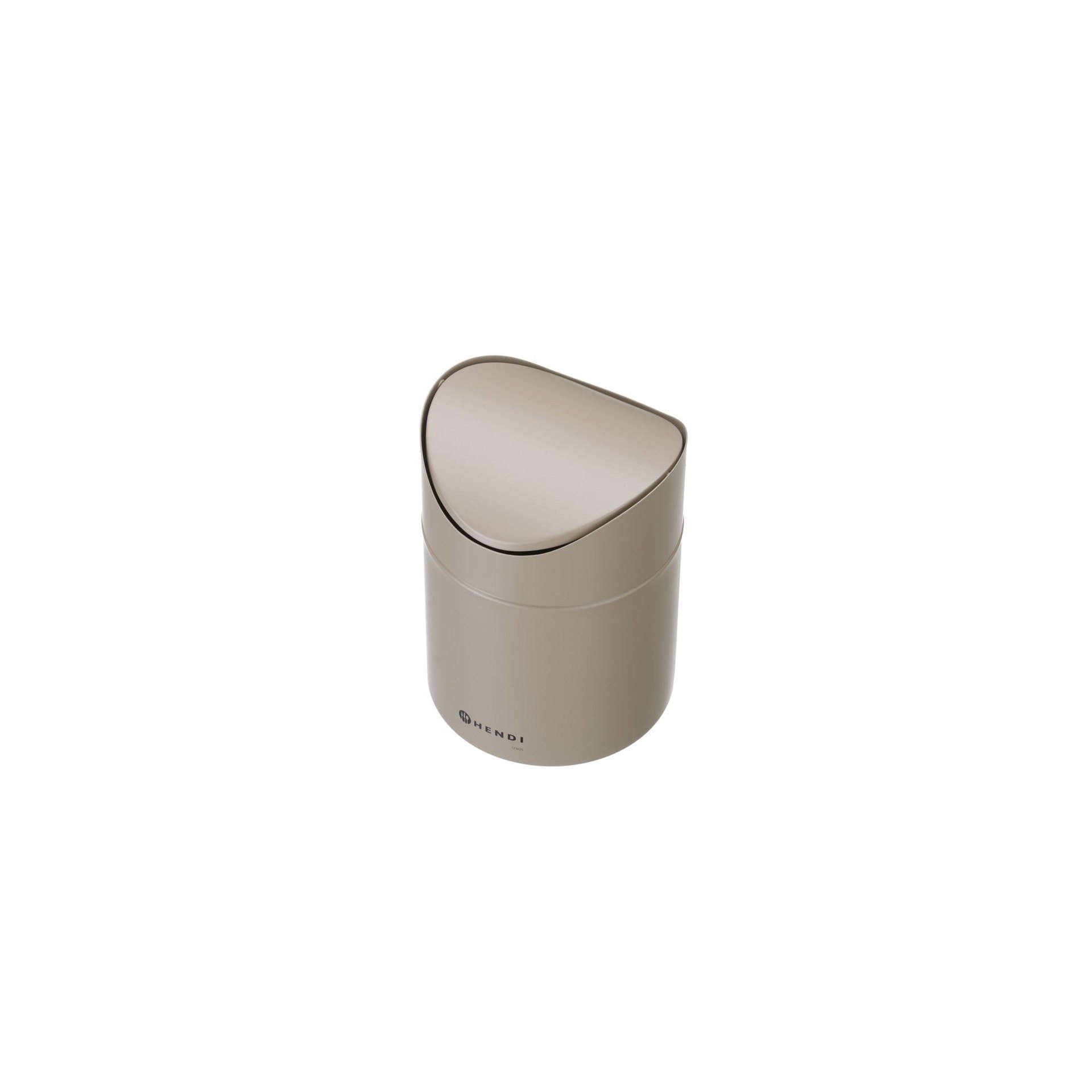 Tischabfalleimer 1,2L, Beige, ⌀120x(H)165mm Tischabfalleimer 1,2L, Beige, ⌀120x(H)165mm