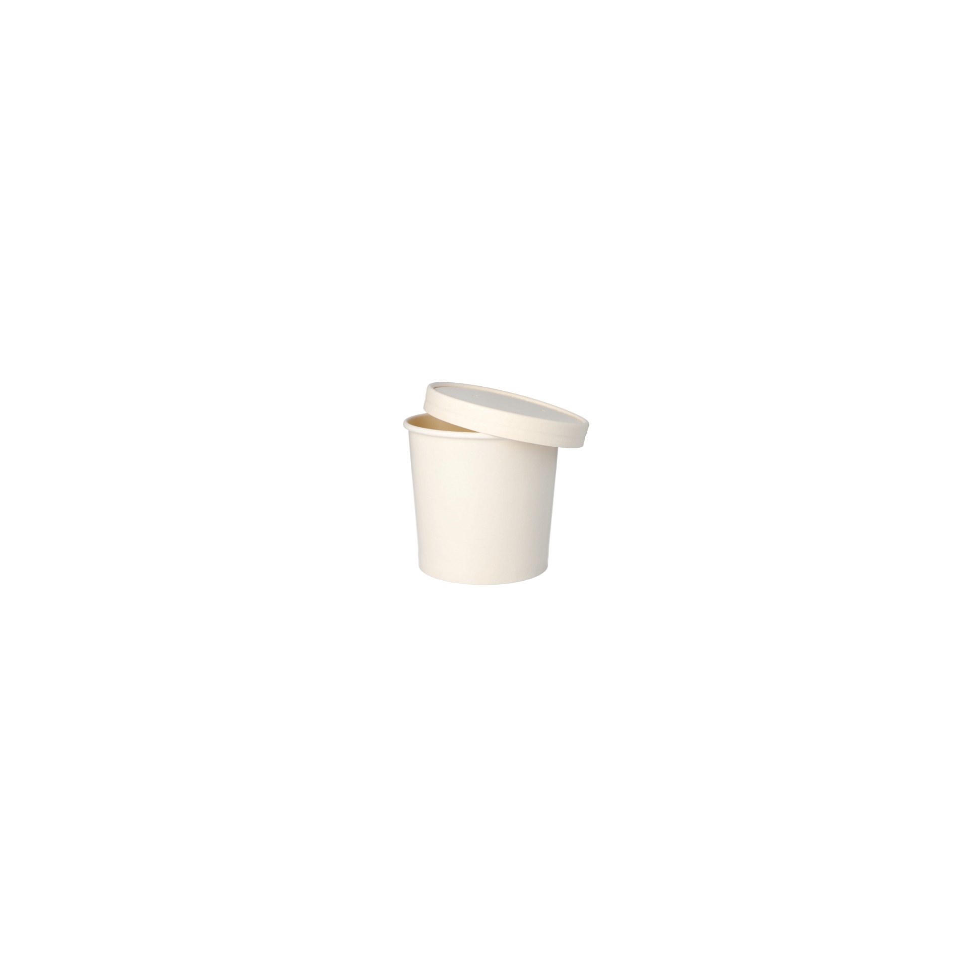 Suppenbecher, Pappe "To Go" rund 770 ml Ø 11,8 cm · 10,5 cm weiss