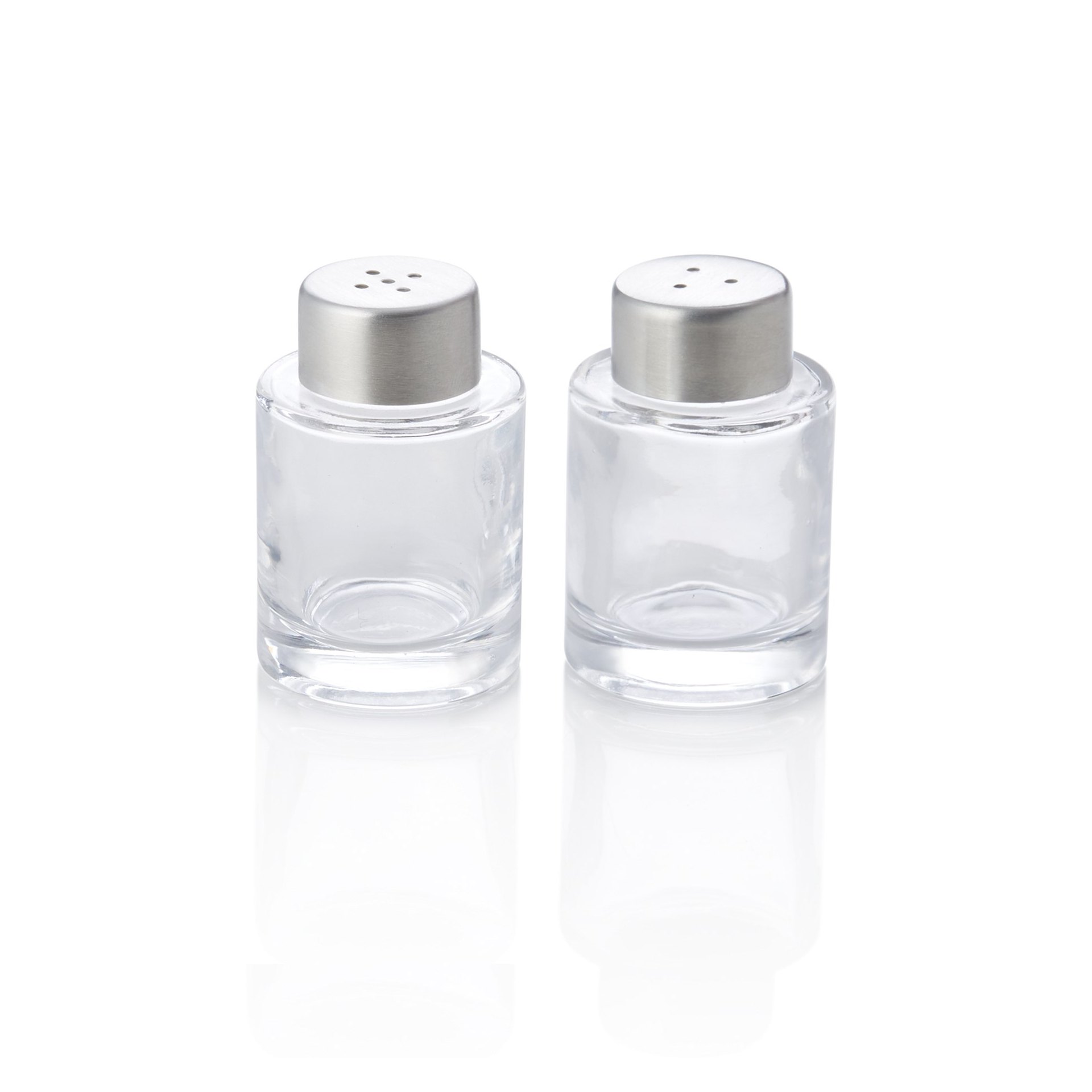 Mini Salz-/Pfefferstreuer Set, Ø 4 cm, Höhe 6 cm, Glas Mini Salz-/Pfefferstreuer Set, Ø 4 cm, Höhe 6 cm, Glas