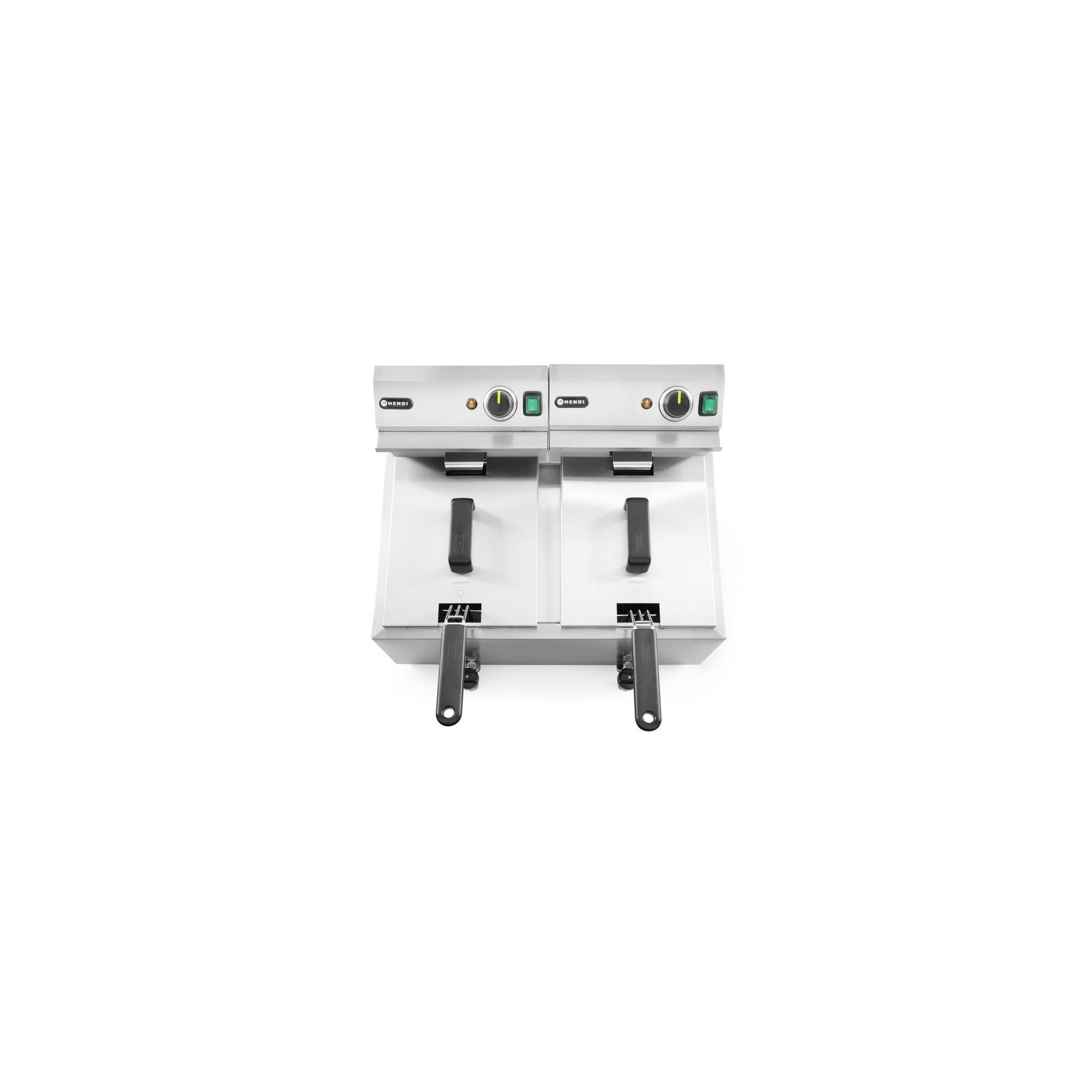 Fritteuse Profi Line mit Ablasshahn, 2×8 l, Profi Line, 16L, 230V/7000W, 610x515x(H)369mm Fritteuse Profi Line mit Ablasshahn, 2×8 l, Profi Line, 16L, 230V/7000W, 610x515x(H)369mm