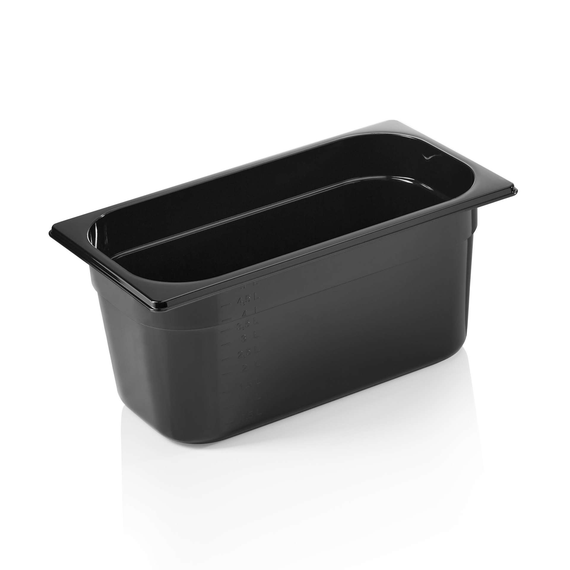 GN Behälter GN 96 BLACK 1/3-150 mm, schwarz, Polycarbonat GN Behälter GN 96 BLACK 1/3-150 mm, schwarz, Polycarbonat
