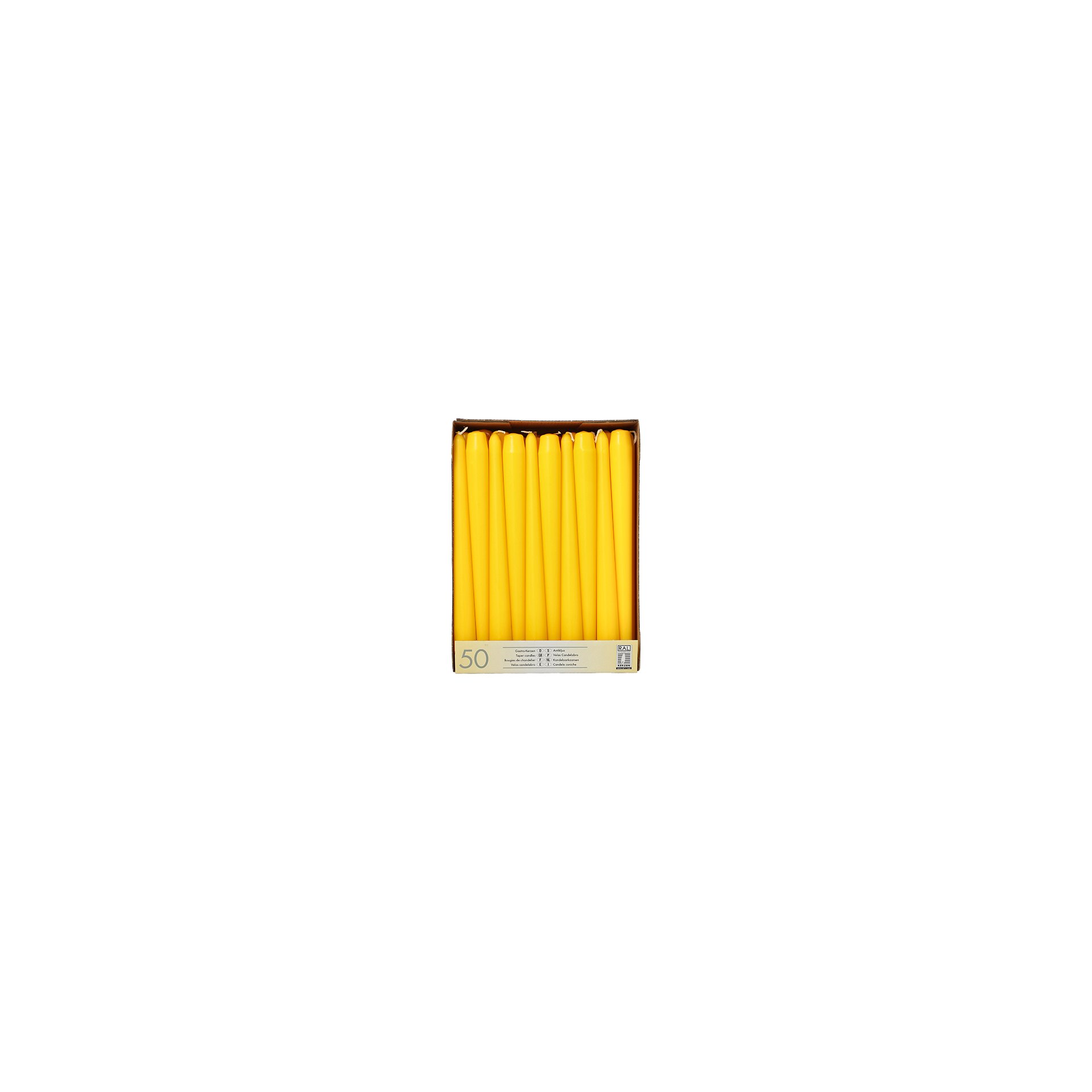Leuchterkerzen Ø 2,2 cm · 25 cm gelb Leuchterkerzen Ø 2,2 cm · 25 cm gelb