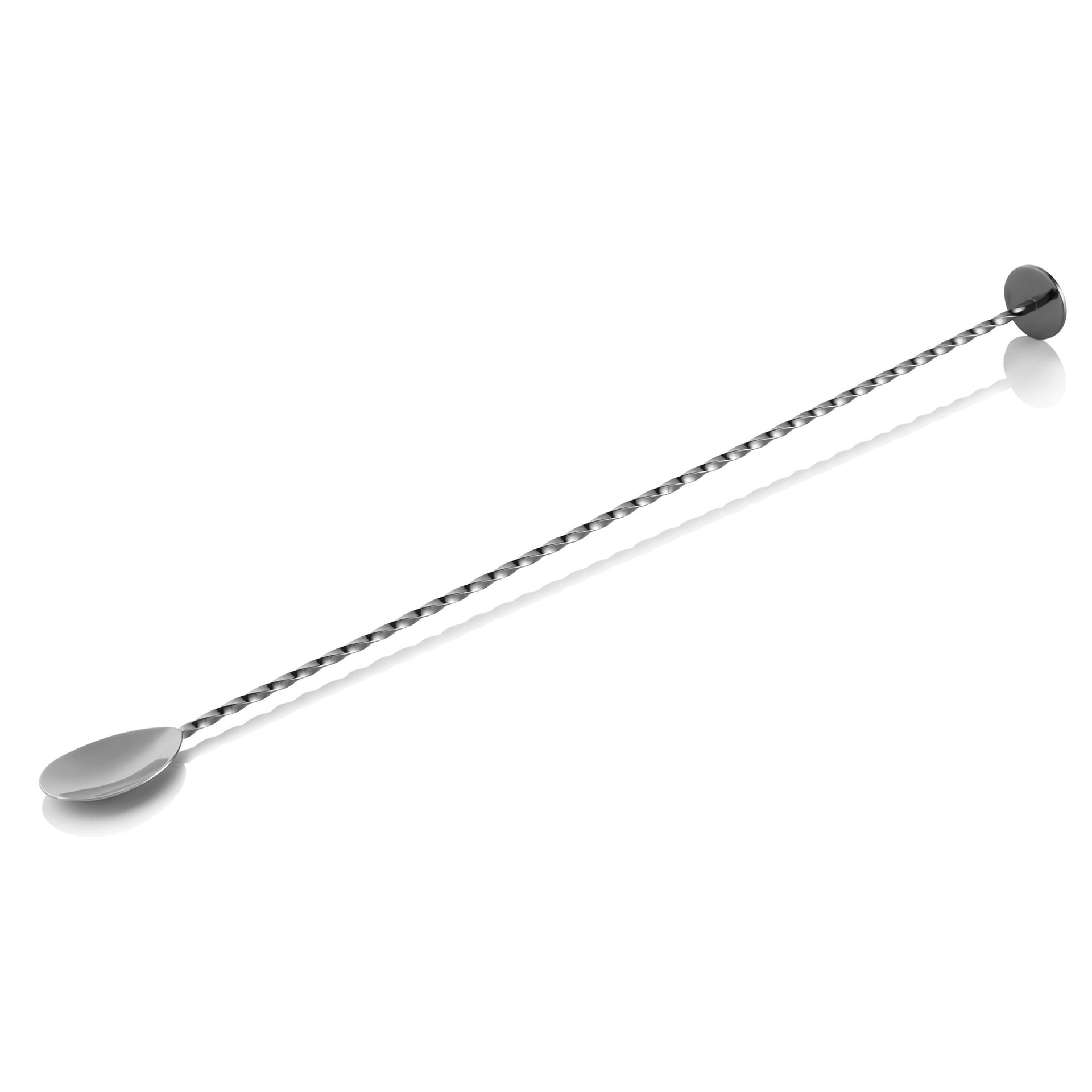 Barlöffel Twisted NOCTURN, mit Stößelende, 40 cm, gun metal Barlöffel Twisted NOCTURN, mit Stößelende, 40 cm, gun metal