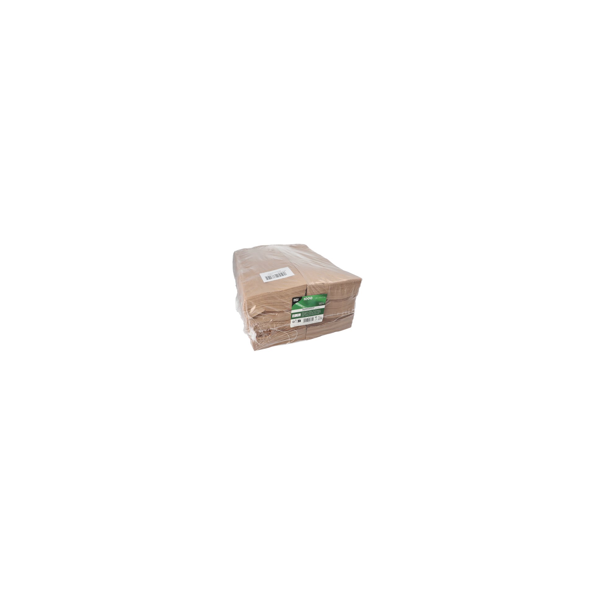 Papierfaltenbeutel gefädelt Kraftpapier 35 cm x 13 cm x 7 cm braun Füllinhalt 2 kg