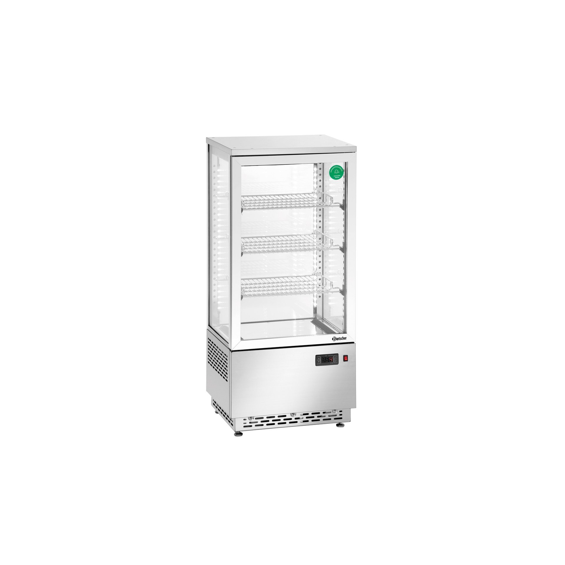 Mini-Kühlvitrine 78L, Edelstahl Mini-Kühlvitrine 78L, Edelstahl