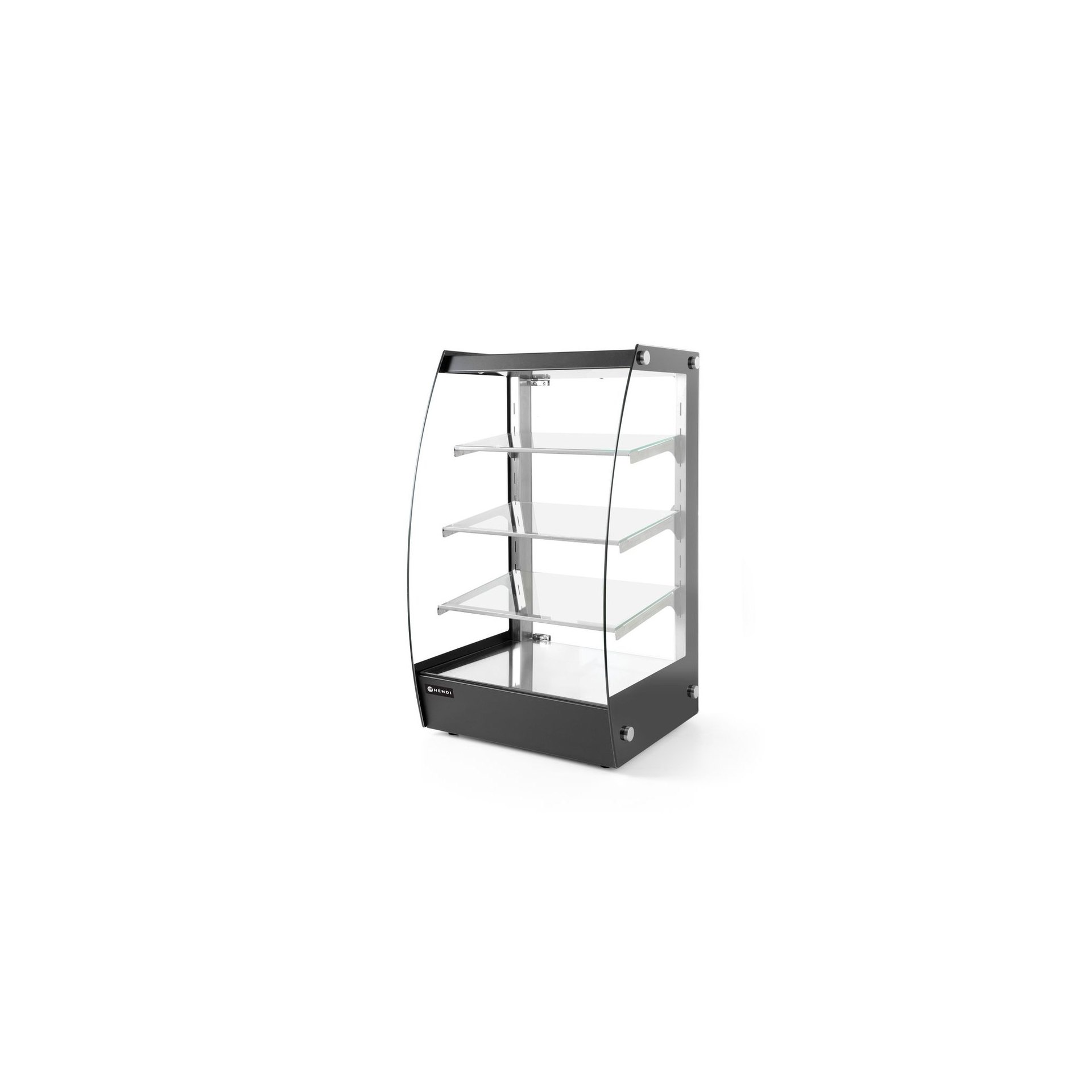 Offene Vitrine mit Regalablagen 75 L, 230V/2W, 415x390x(H)716mm