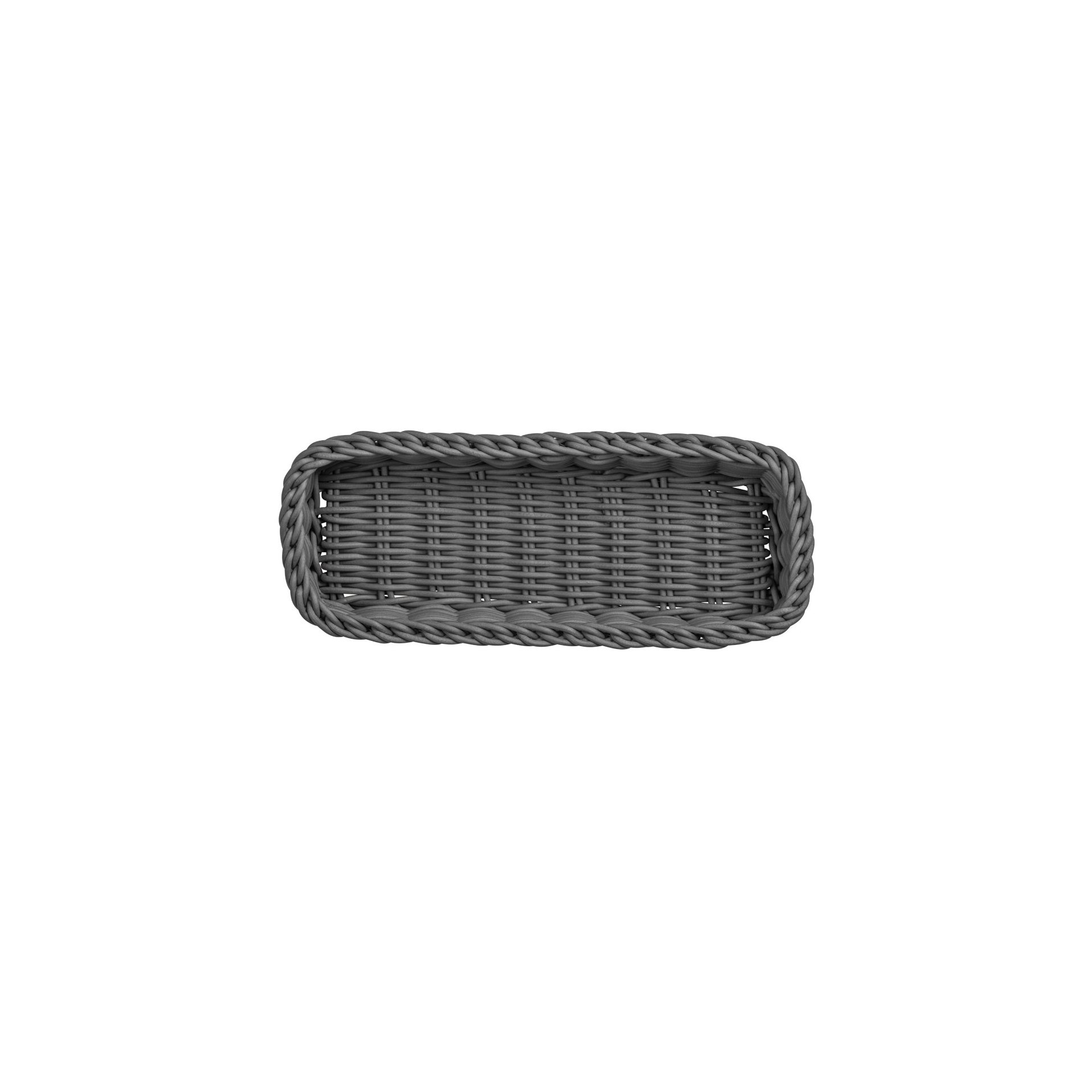 Besteckkorb 27 x 10 x 5 cm, grau