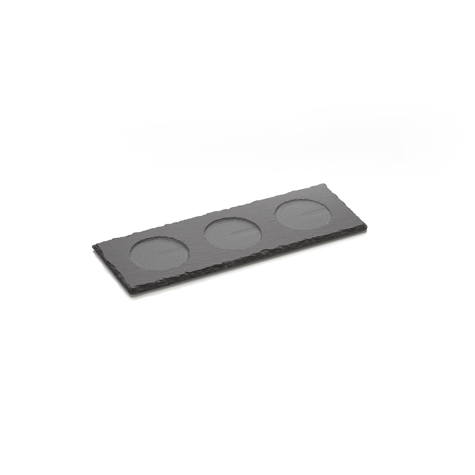 Untersetzer für 3 Mühlen für CLASSIC MILL, 28 x 10 x 1 cm, Naturschiefer
