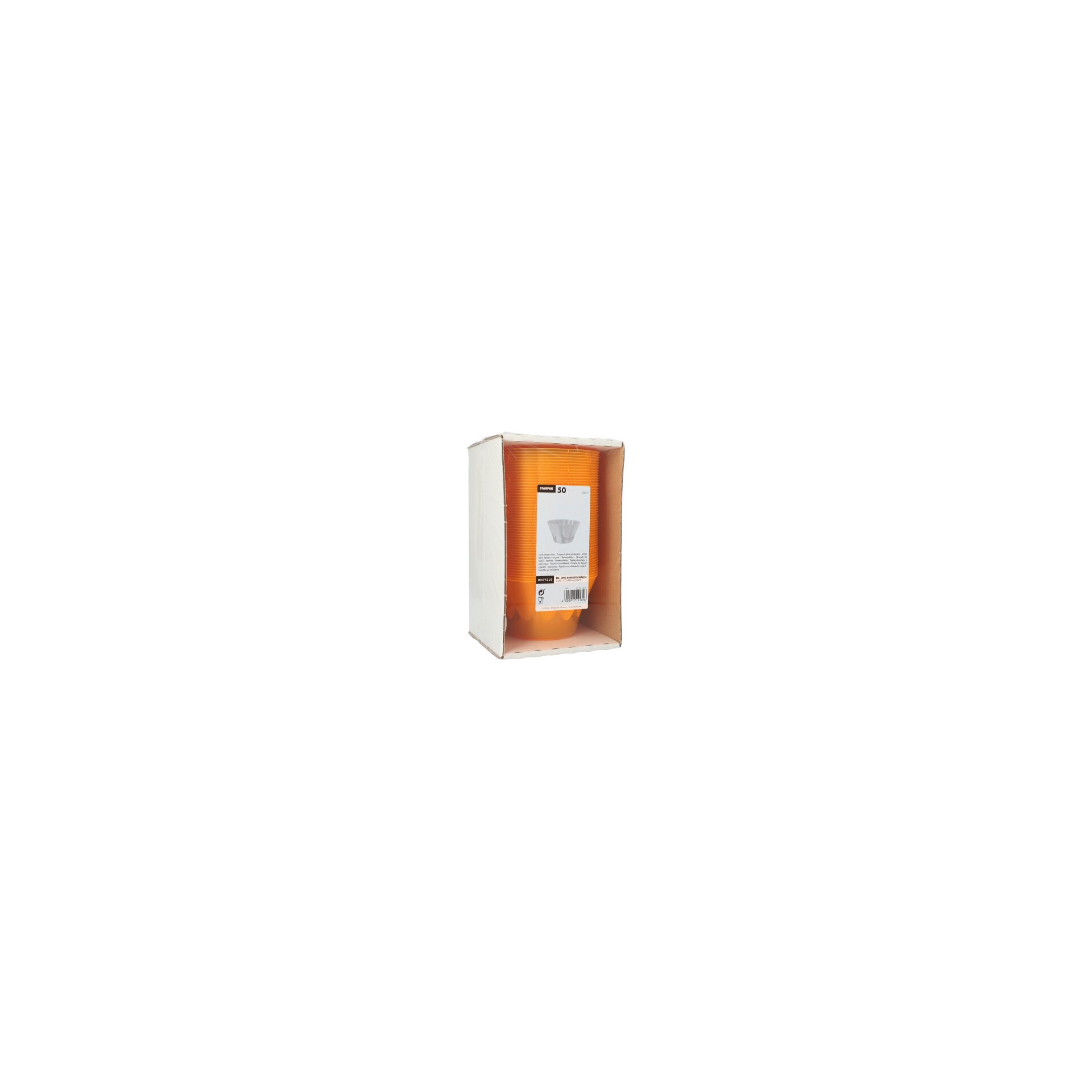 Eis- und Dessertschalen, PS rund 500 ml Ø 13 cm · 7,5 cm orange Eis- und Dessertschalen, PS rund 500 ml Ø 13 cm · 7,5 cm orange