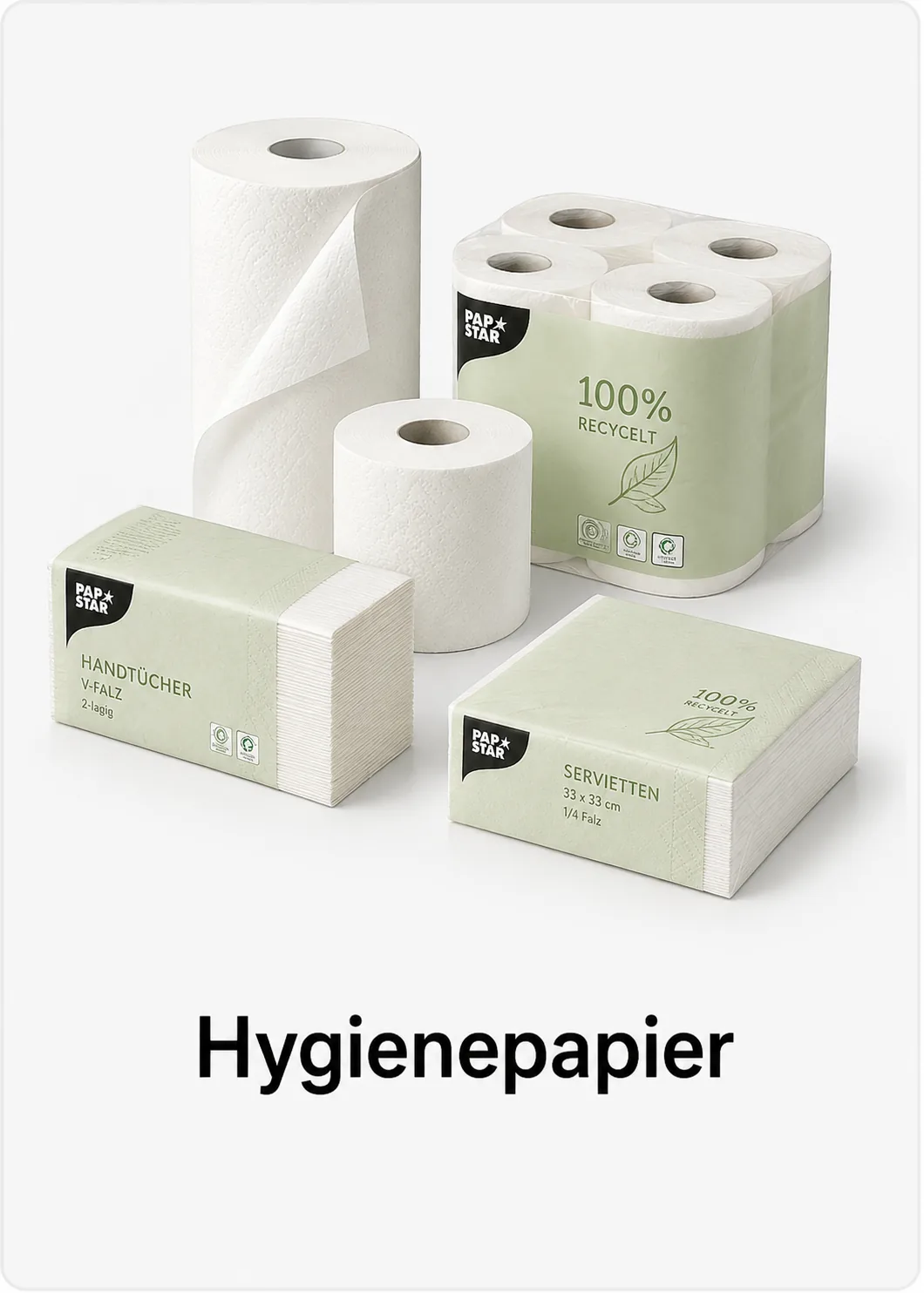 PAPSTAR Hygienepapier für Gastronomie, Küche, Waschraum und Hygienebereich