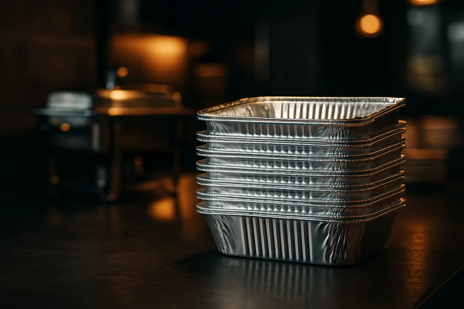 Aluschalen für Gastronomie und Lieferung, stabile Aluminiumverpackung