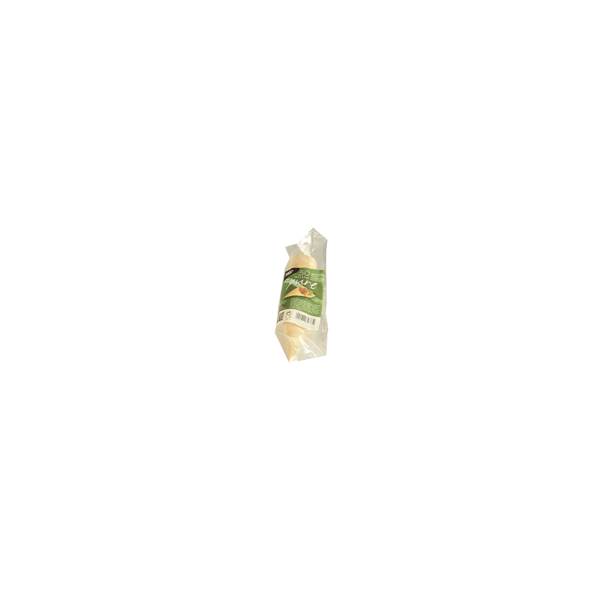 Fingerfood - Spitztüten, Holz "pure" Ø 4,5 cm · 8,5 cm Fingerfood - Spitztüten, Holz "pure" Ø 4,5 cm · 8,5 cm