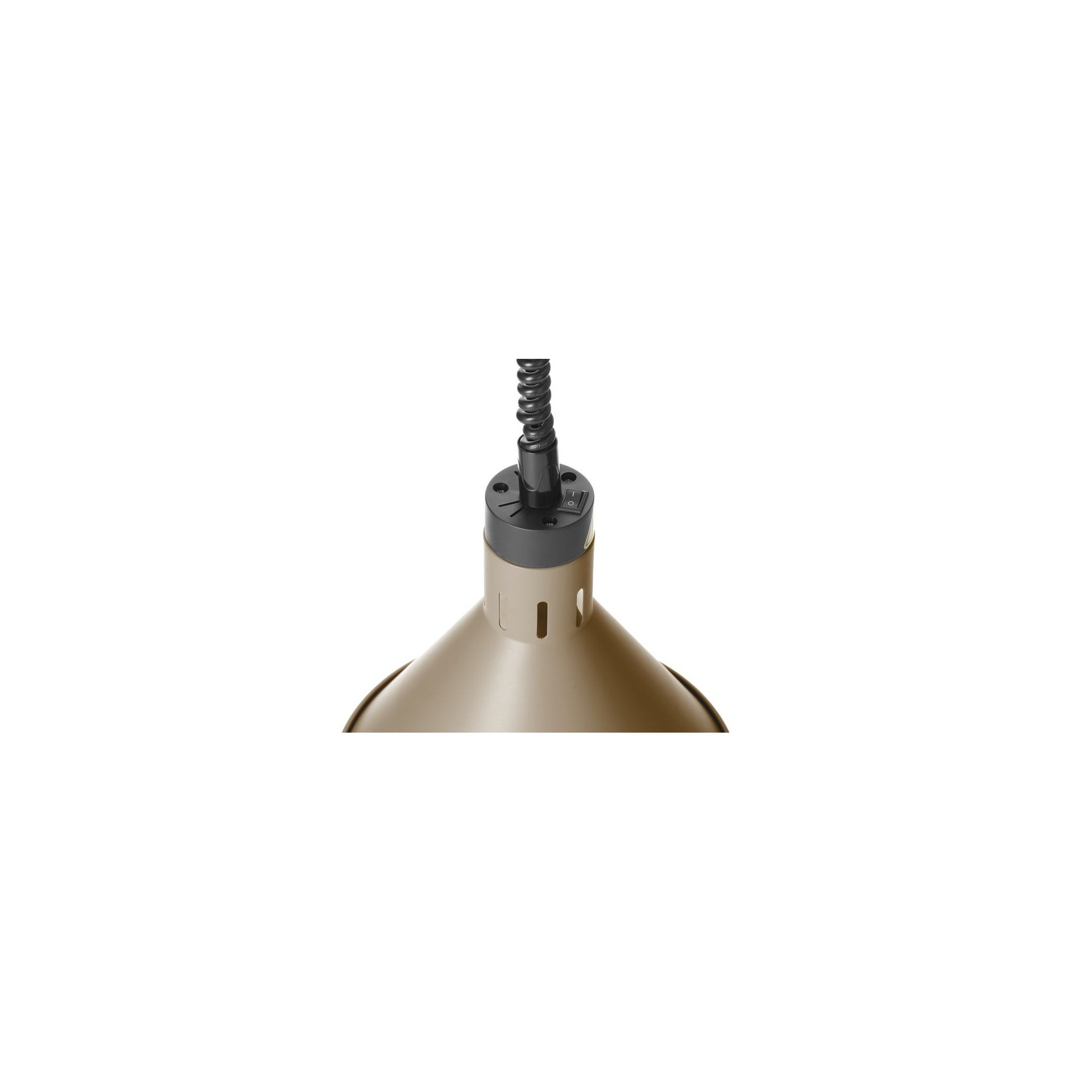 Höhenverstellbare Wärmelampe konisch, Beige, 230V/250W, ⌀275x(H)250mm Höhenverstellbare Wärmelampe konisch, Beige, 230V/250W, ⌀275x(H)250mm
