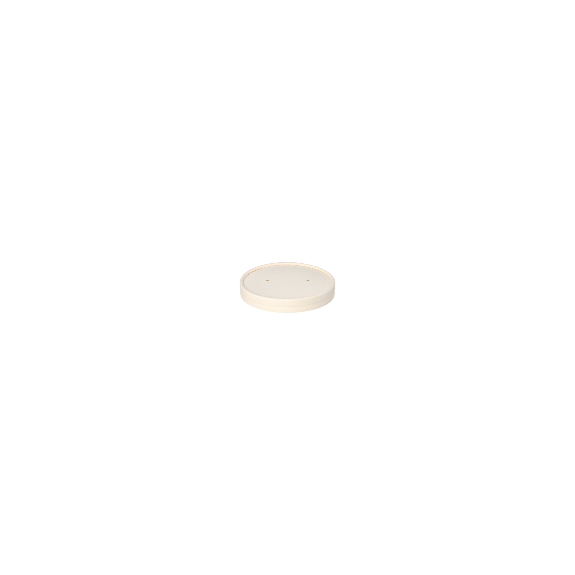 Deckel für Suppenbecher, Pappe "To Go" rund Ø 11,8 cm weiss