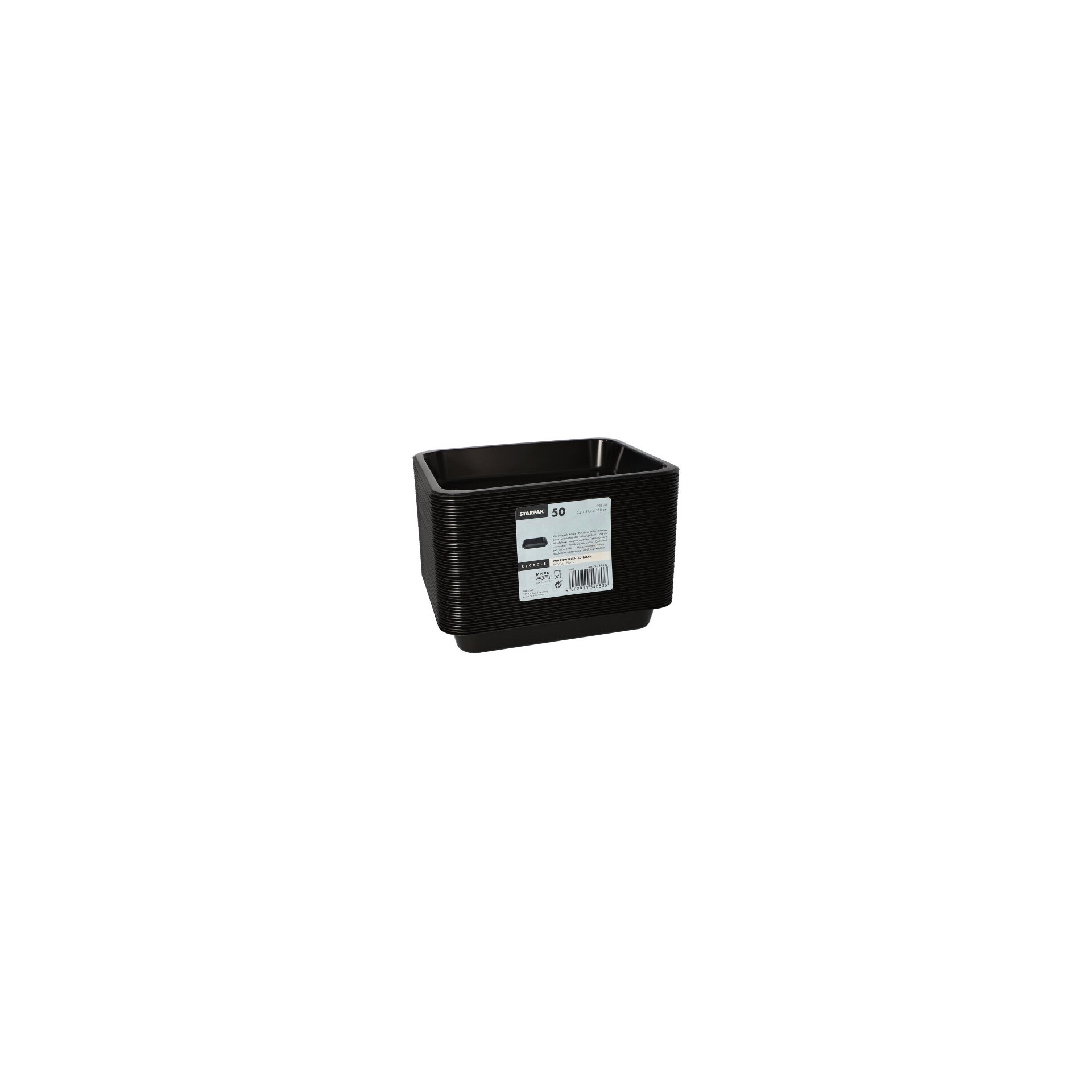 Mikrowellenschalen, PP ungeteilt 935 ml 3,2 cm x 22,7 cm x 17,8 cm schwarz Mikrowellenschalen, PP ungeteilt 935 ml 3,2 cm x 22,7 cm x 17,8 cm schwarz