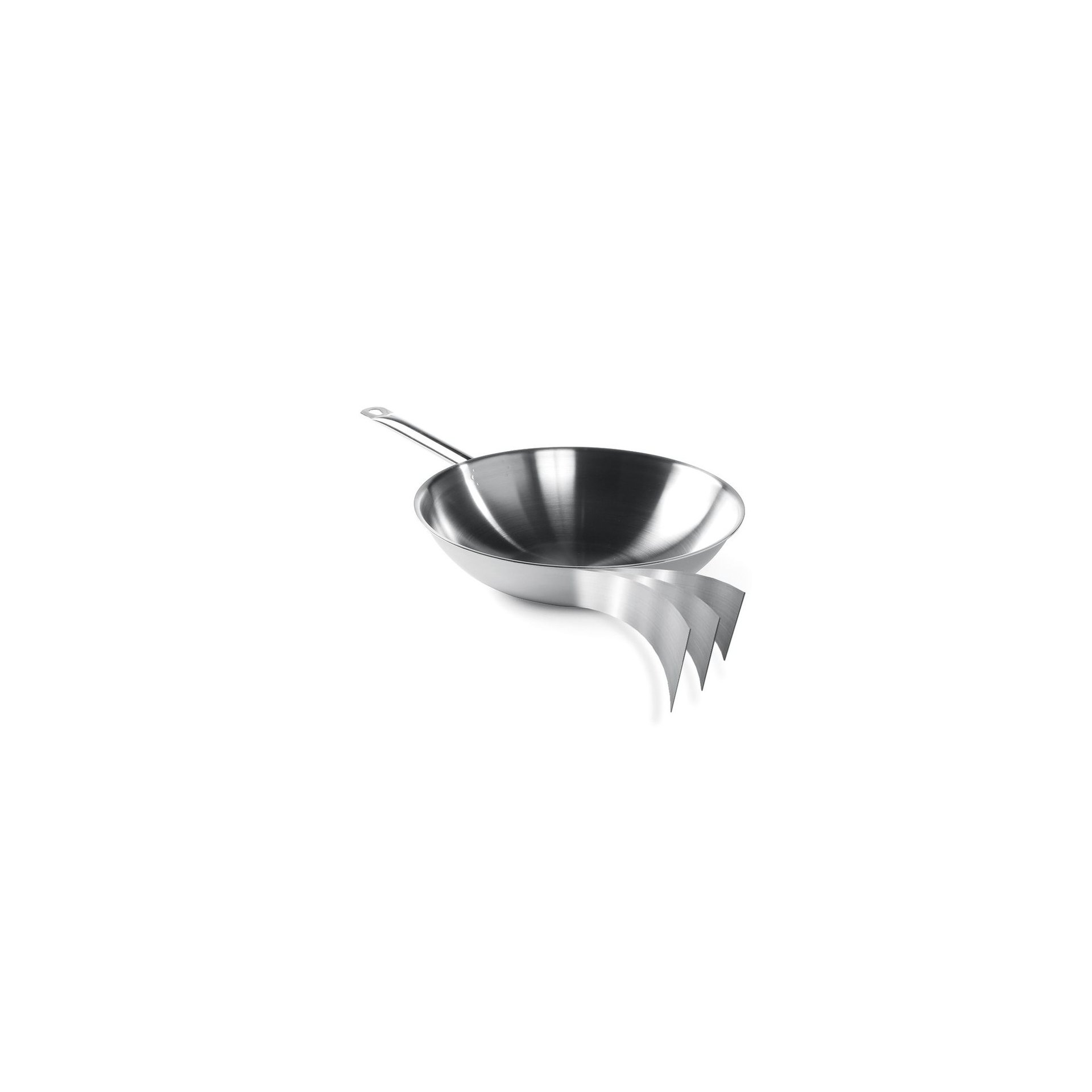 Wokpfanne, 3-Schichten - ohne Deckel, ⌀360x(H)100mm Wokpfanne, 3-Schichten - ohne Deckel, ⌀360x(H)100mm