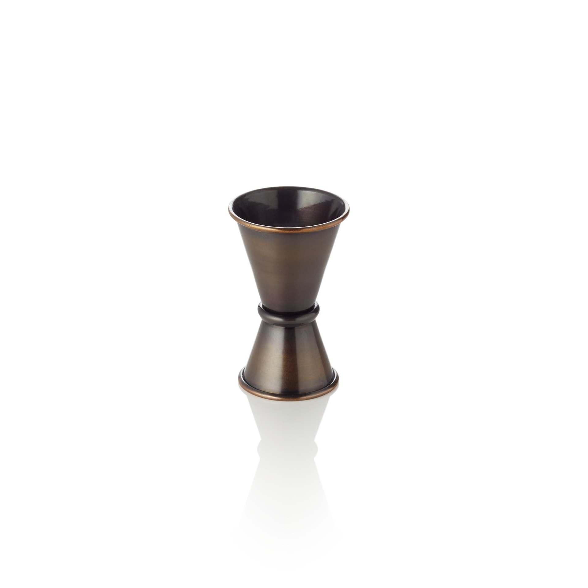 Jigger, 15 / 30 ml, Ø 4,5 cm, Höhe 7 cm, antique Jigger, 15 / 30 ml, Ø 4,5 cm, Höhe 7 cm, antique