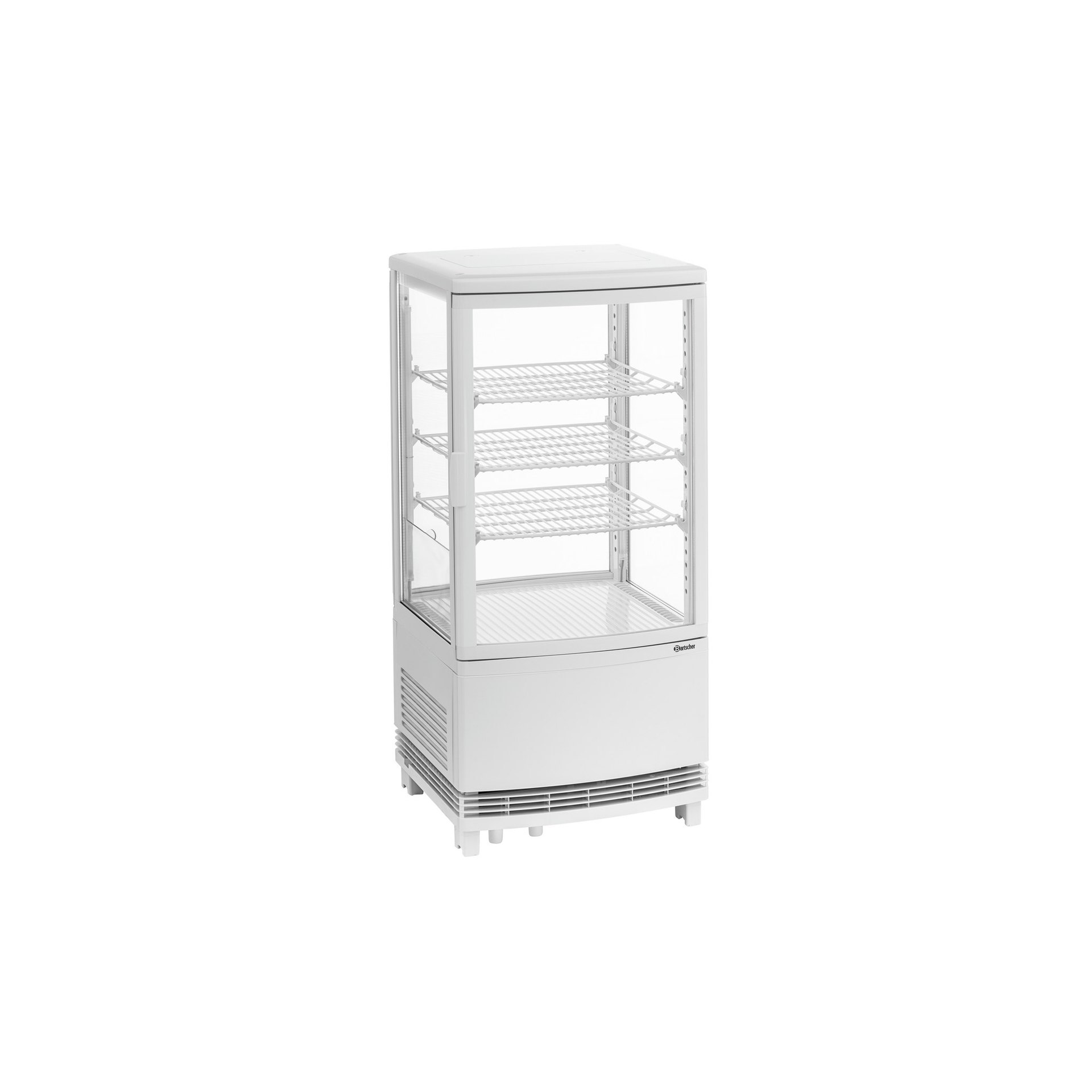 Mini-Kühlvitrine 75L2T weiß Mini-Kühlvitrine 75L2T weiß