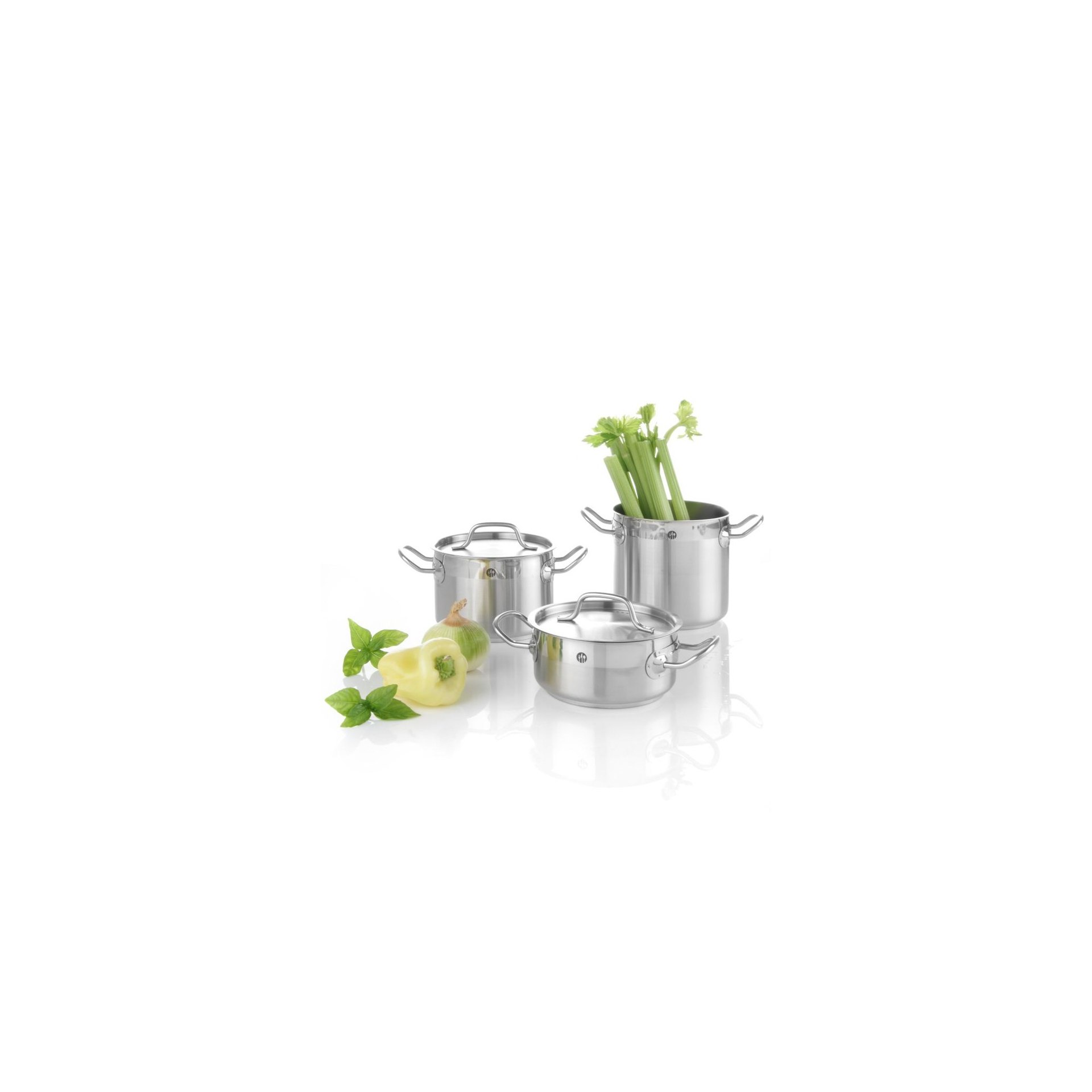 Kochtopf, niedrig - mit Deckel, Profi Line, 1,5L, ⌀160x(H)75mm