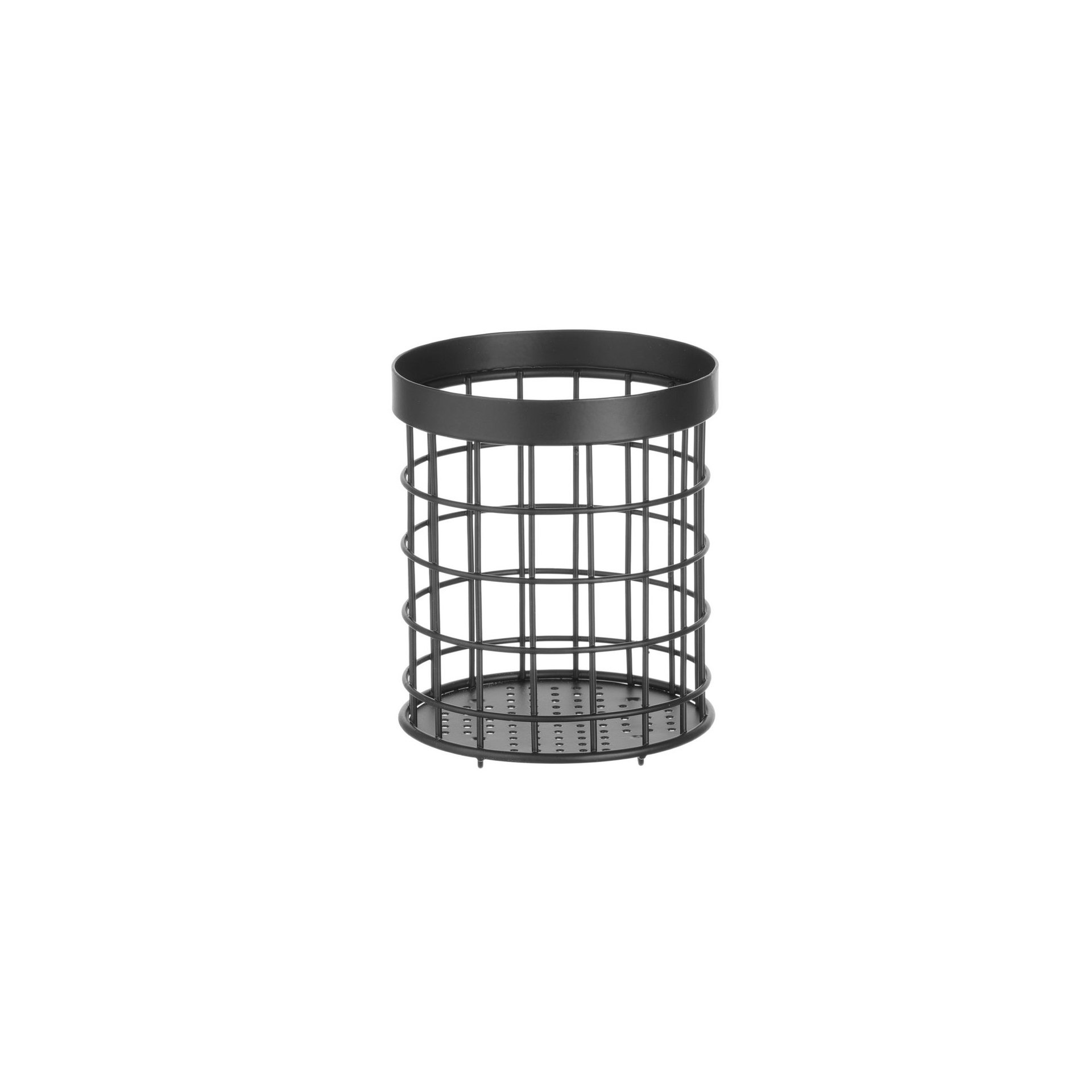 hendi-427033-besteckkorb-schwarz-1 Besteckkorb, schwarz, ⌀125x(H)145mm