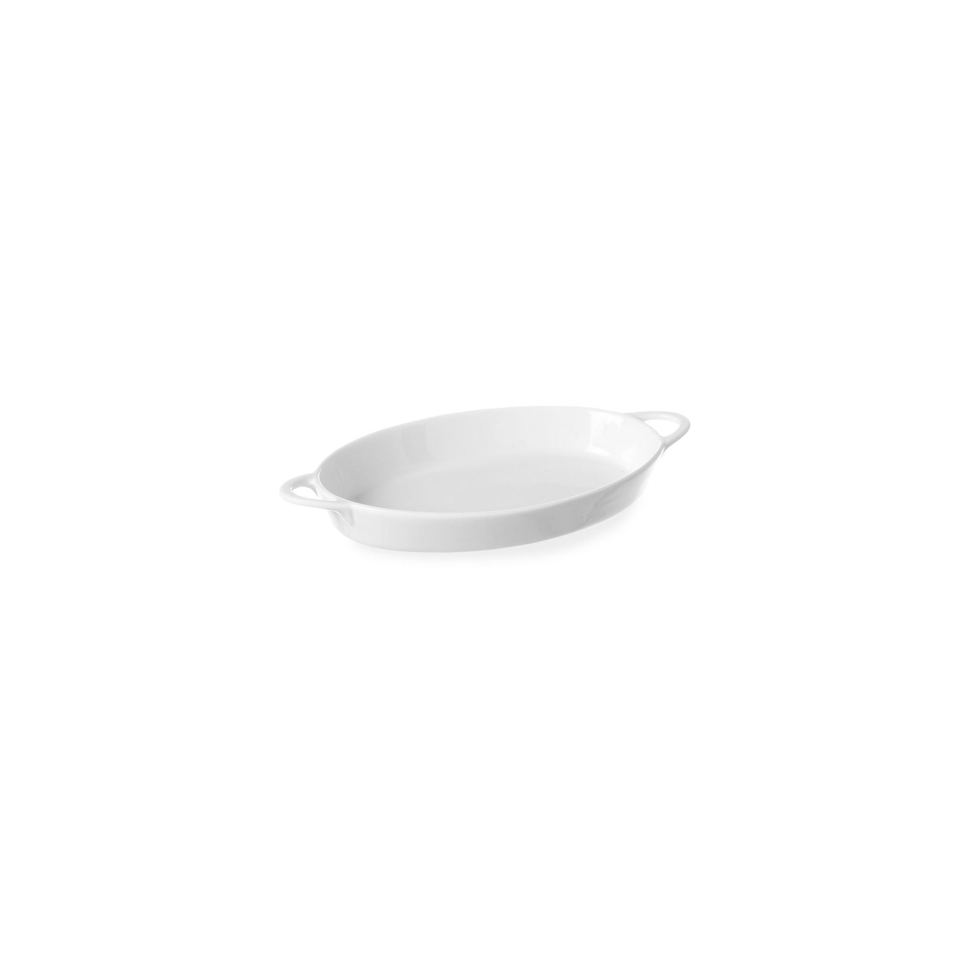 Ofenform mit Ohrengriffen, oval, 0,35L, 262x140x(H)33mm Ofenform mit Ohrengriffen, oval, 0,35L, 262x140x(H)33mm