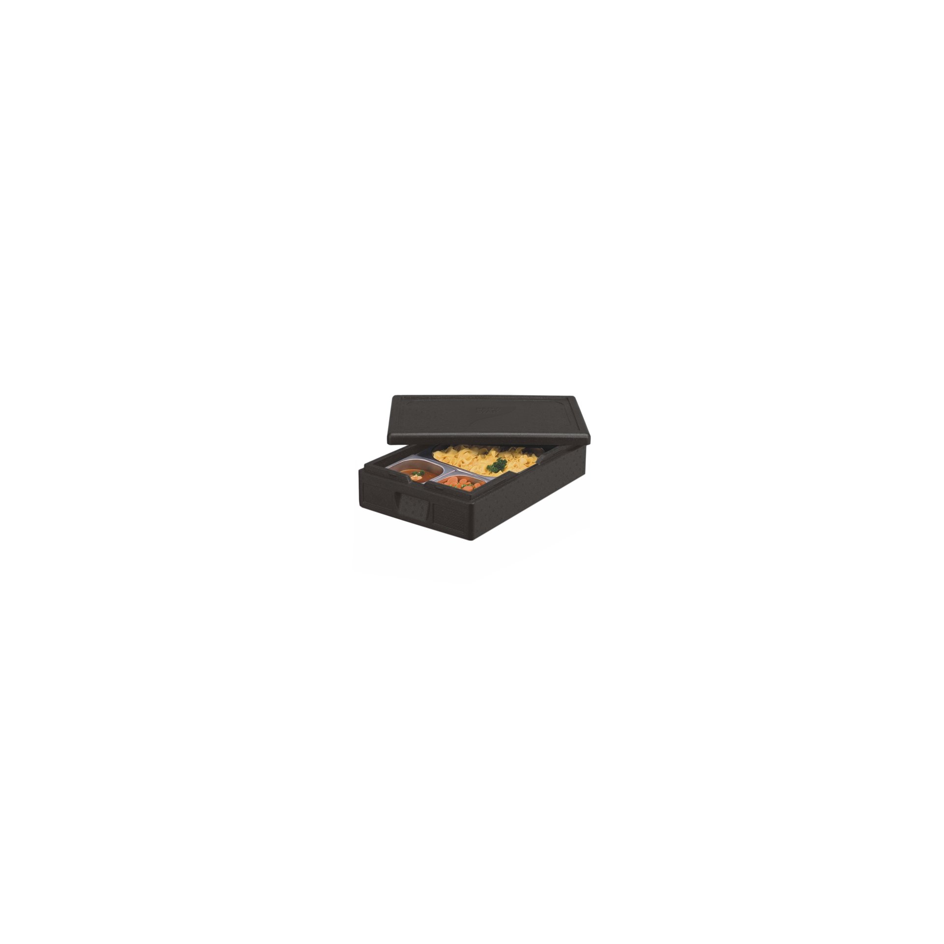Isolier-Transportbehälter, EPP 60 cm x 40 cm x 18 cm schwarz "Gastro-Norm 1/1" Isolier-Transportbehälter, EPP 60 cm x 40 cm x 18 cm schwarz "Gastro-Norm 1/1"