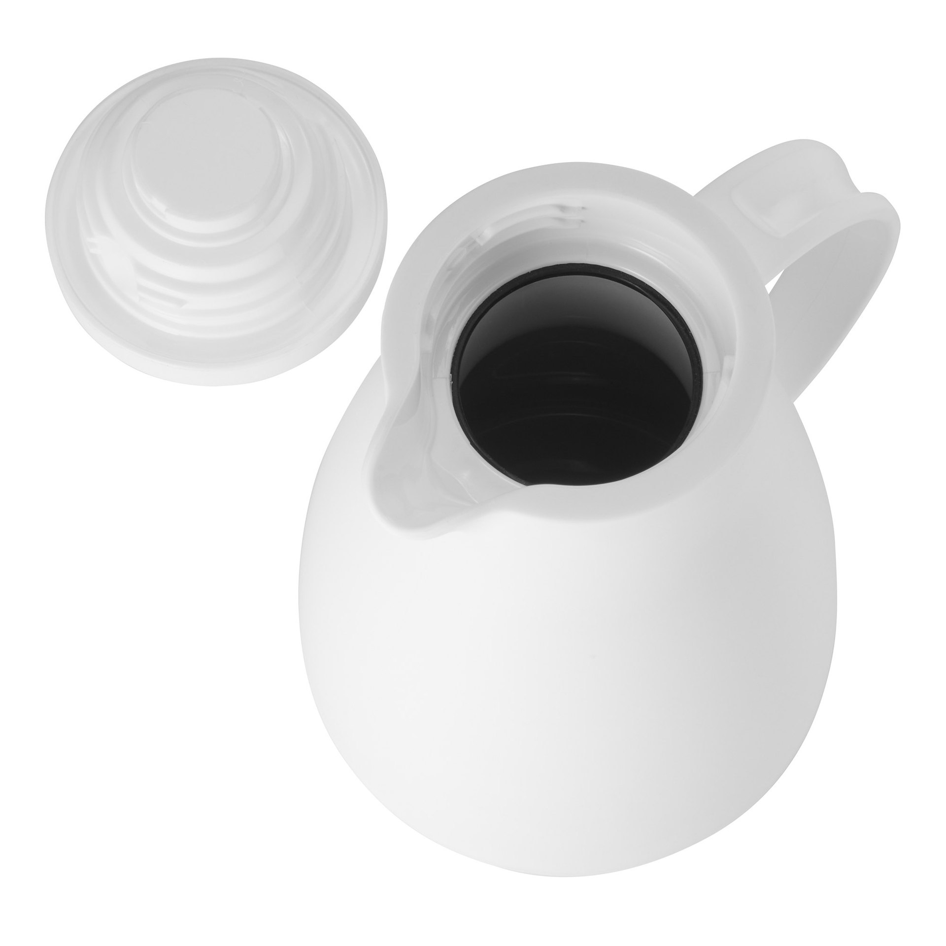 Isolierkanne, 1 ltr., Ø 14,5 cm, Höhe 22 cm, weiß, Polypropylen