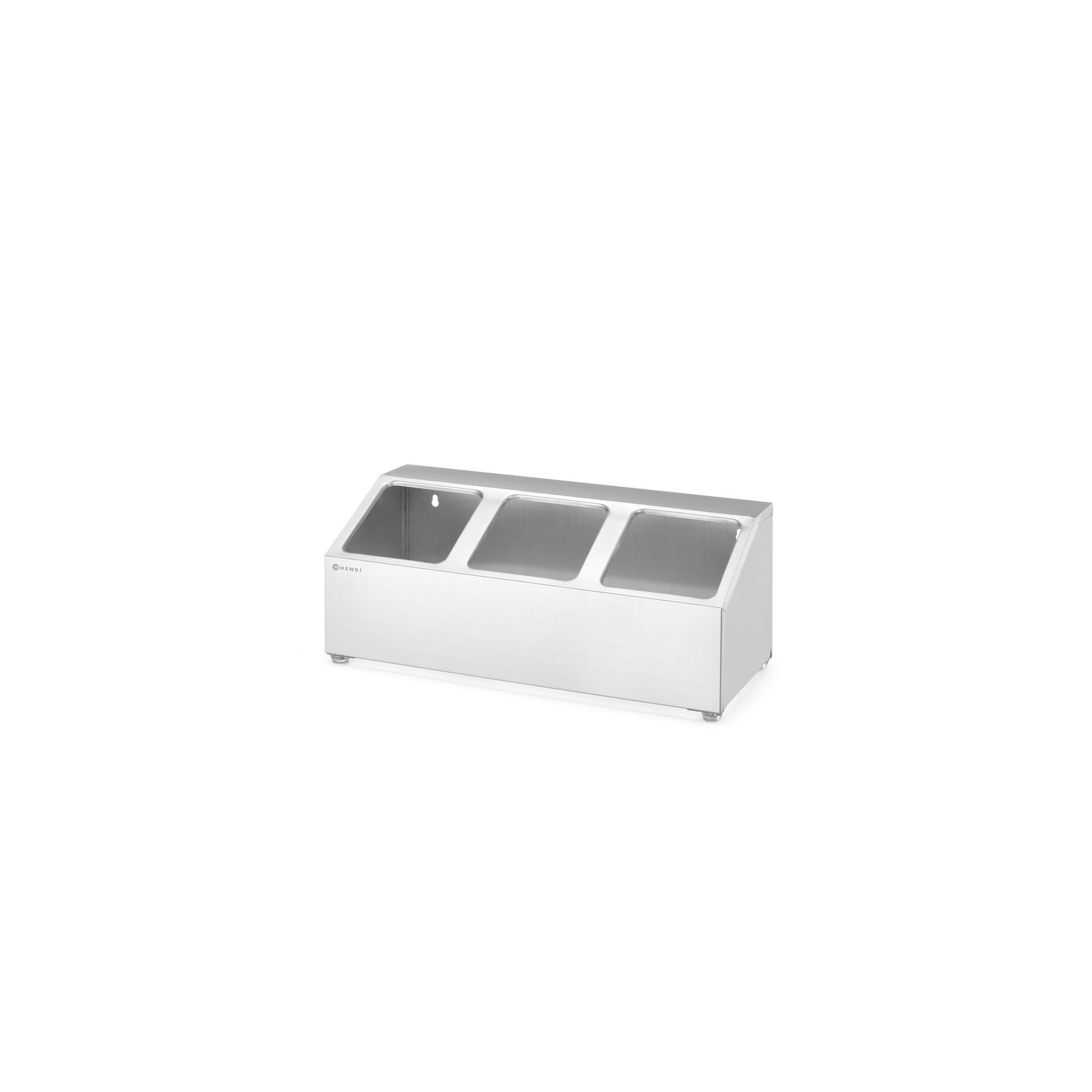 Halterung für Gastronorm-Behälter, 3 Fächer, 512x245x(H)215mm