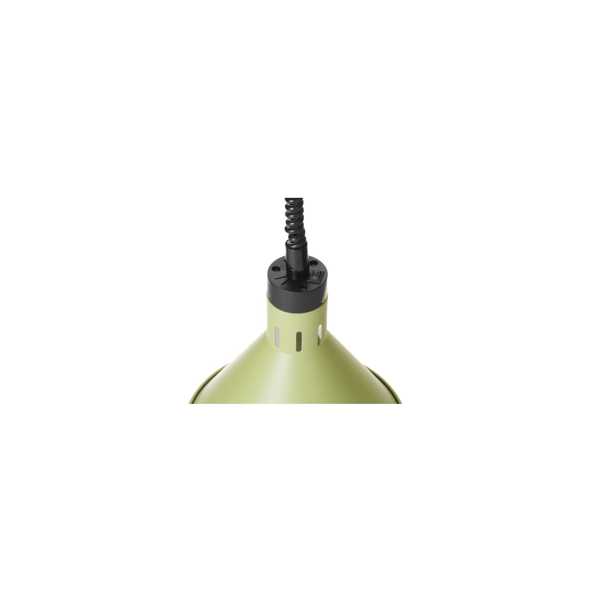 Höhenverstellbare Wärmelampe konisch, Grün, 230V/250W, ⌀275x(H)250mm Höhenverstellbare Wärmelampe konisch, Grün, 230V/250W, ⌀275x(H)250mm