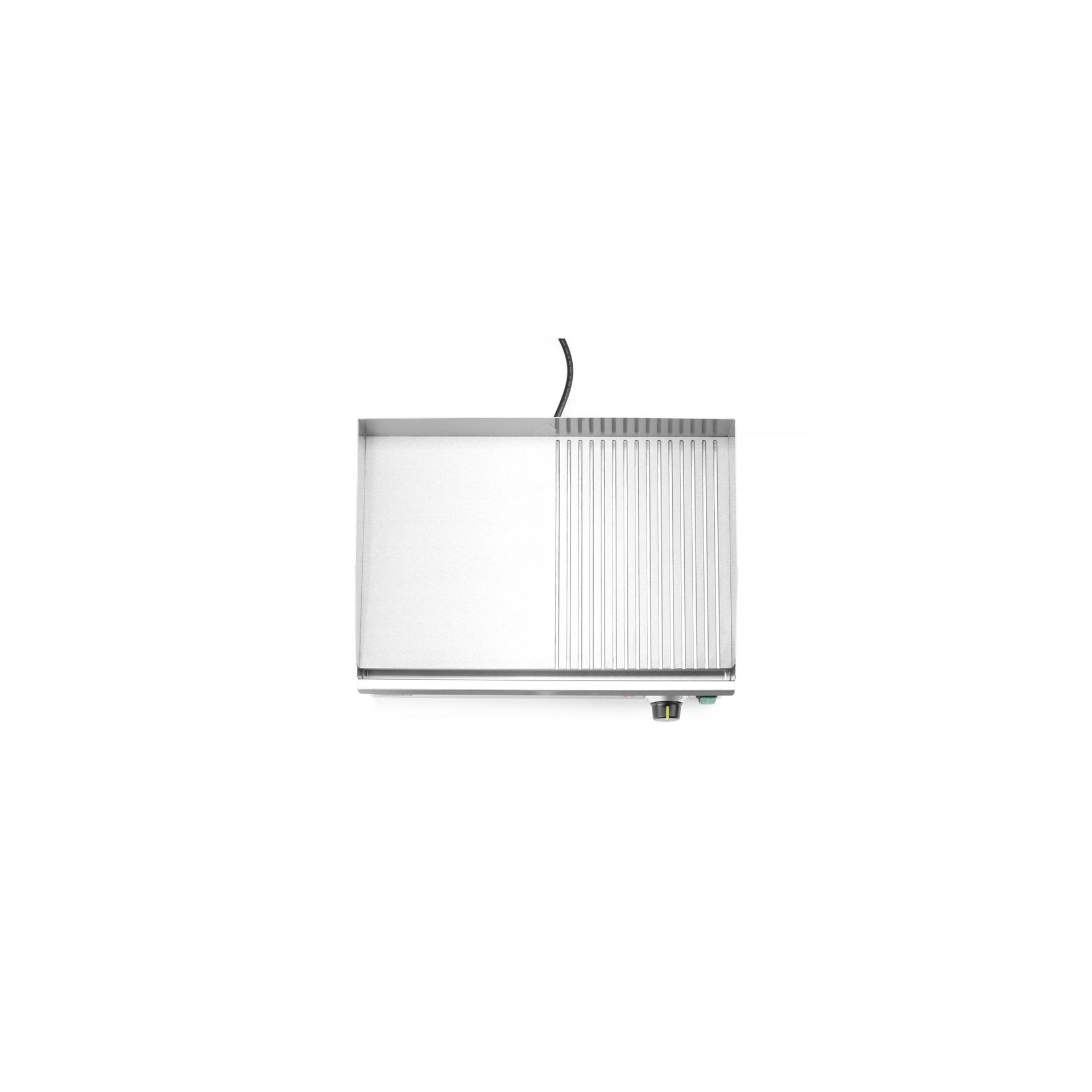 Grillplatte halb gerillt, Kitchen Line, 220-240V/2400W, 527x404x(H)233mm Grillplatte halb gerillt, Kitchen Line, 220-240V/2400W, 527x404x(H)233mm