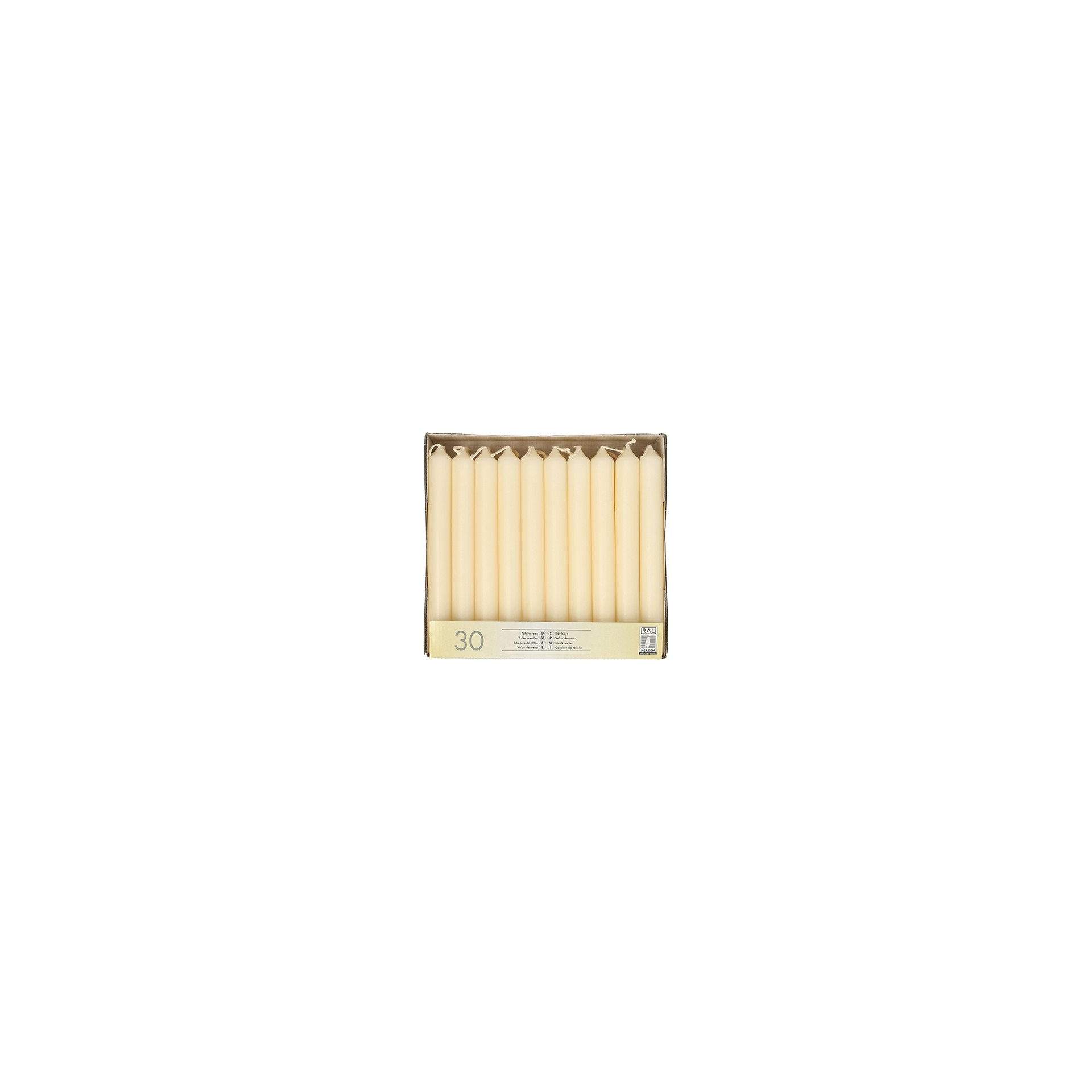 Tafelkerzen Ø 2,1 cm · 19,6 cm creme