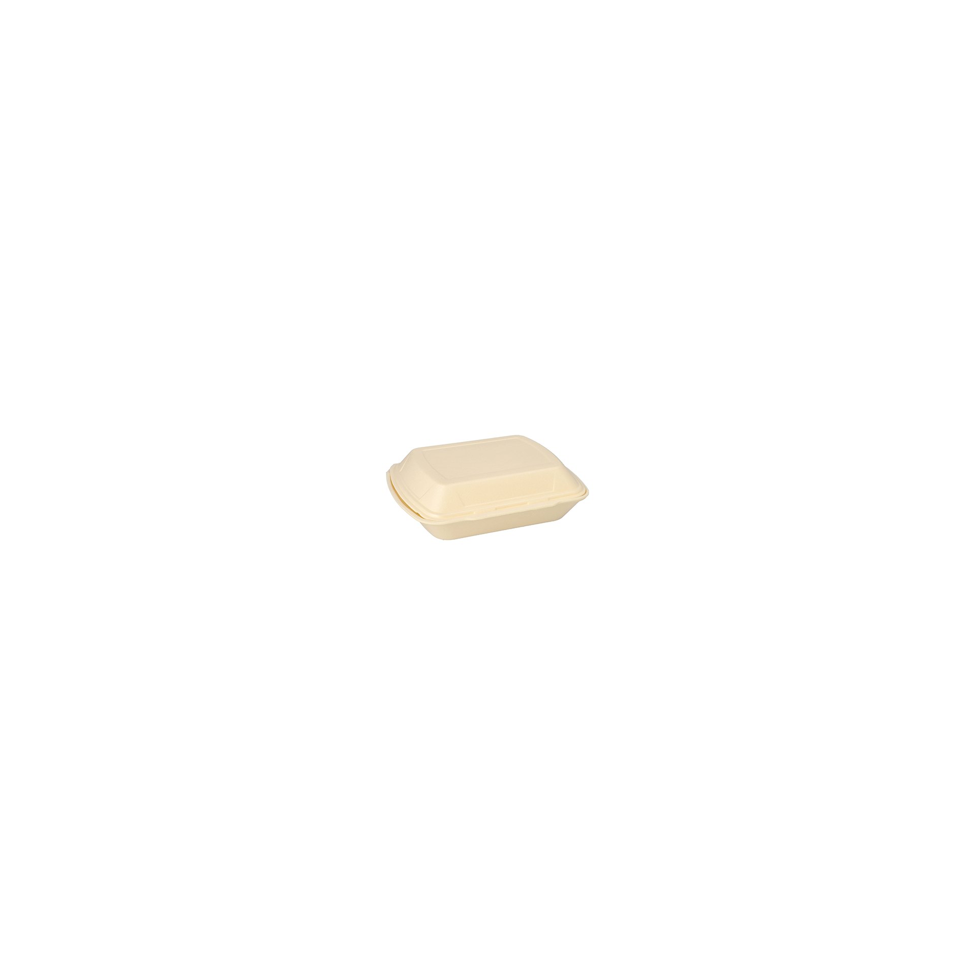 Menüboxen mit Klappdeckel, XPS 3-geteilt 7,5 cm x 24,3 cm x 20,8 cm creme