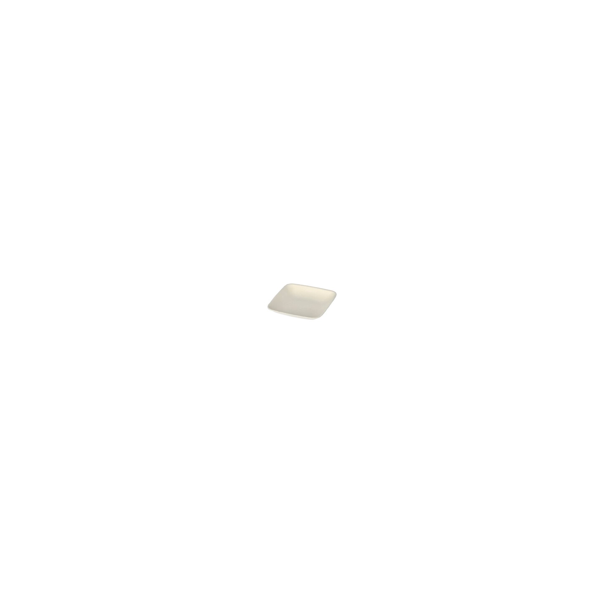 Fingerfood - Teller, Zuckerrohr "pure" eckig 1,2 cm x 6,5 cm x 6,5 cm weiss Fingerfood - Teller, Zuckerrohr "pure" eckig 1,2 cm x 6,5 cm x 6,5 cm weiss