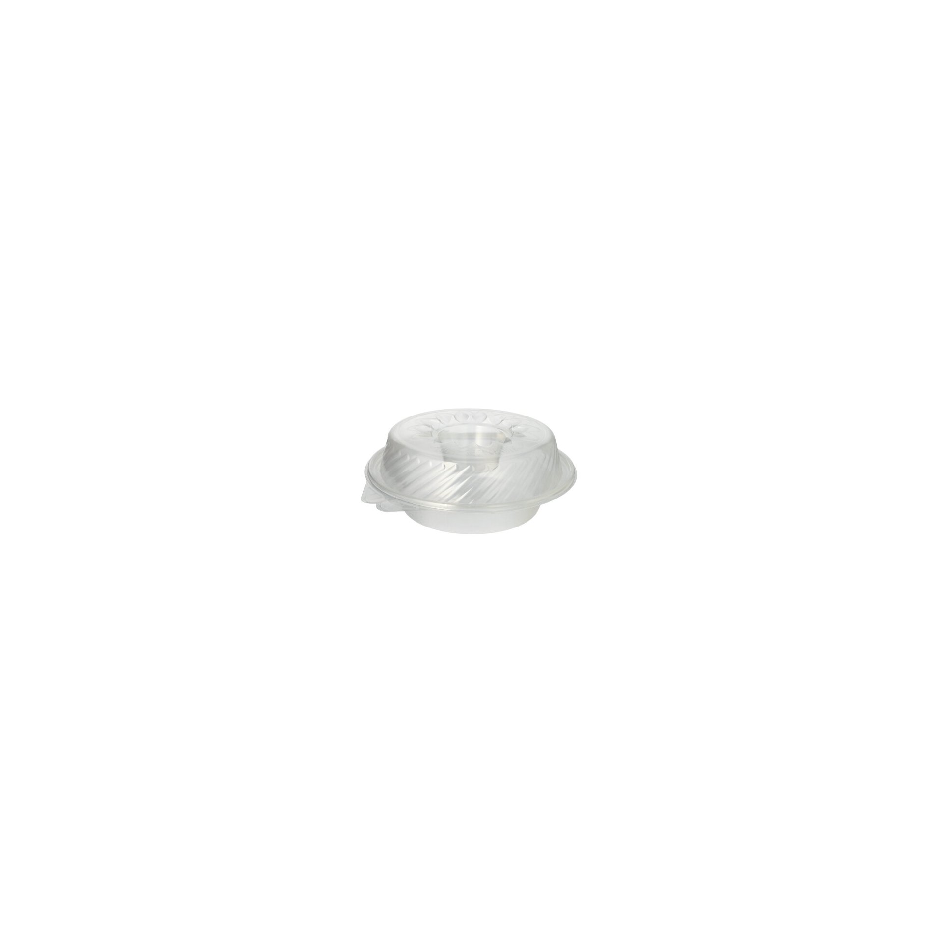 Feinkost- und Salatschalen mit Klappdeckel PP rund 950 ml 9,2 cm x 22 cm x 21,5 cm mit Dipfach