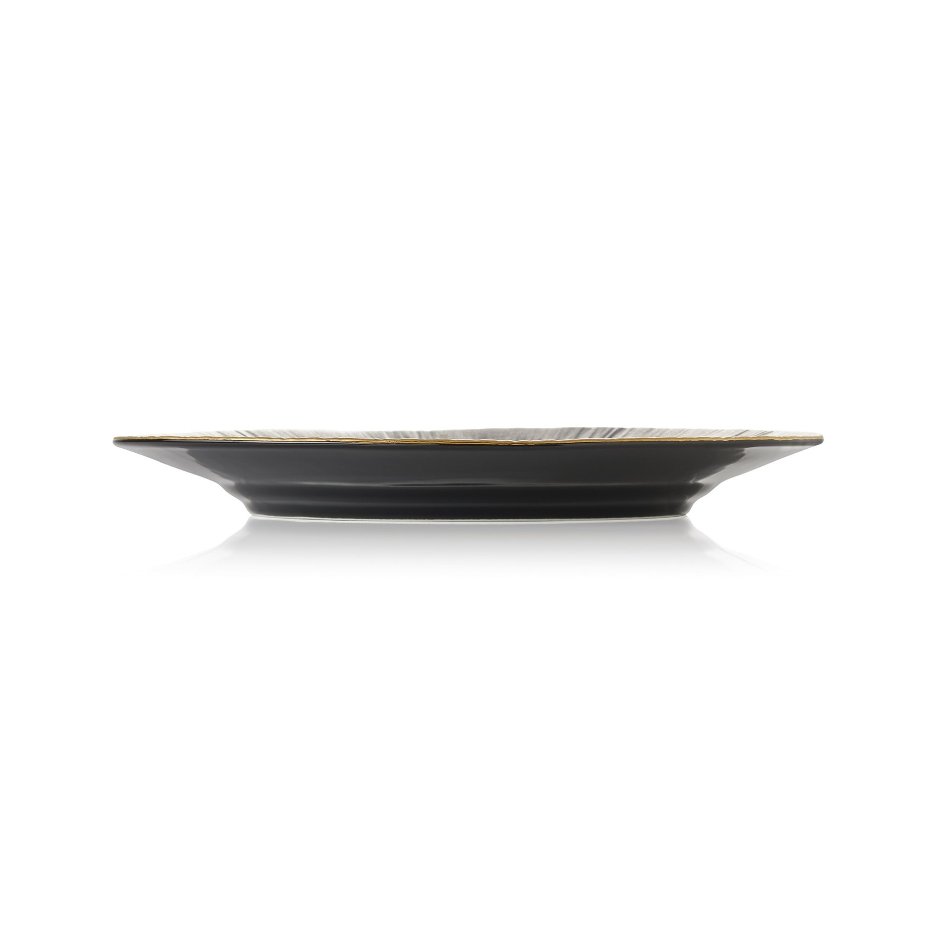 Teller Set MAYA KURO, flach, Ø 27 cm, schwarz