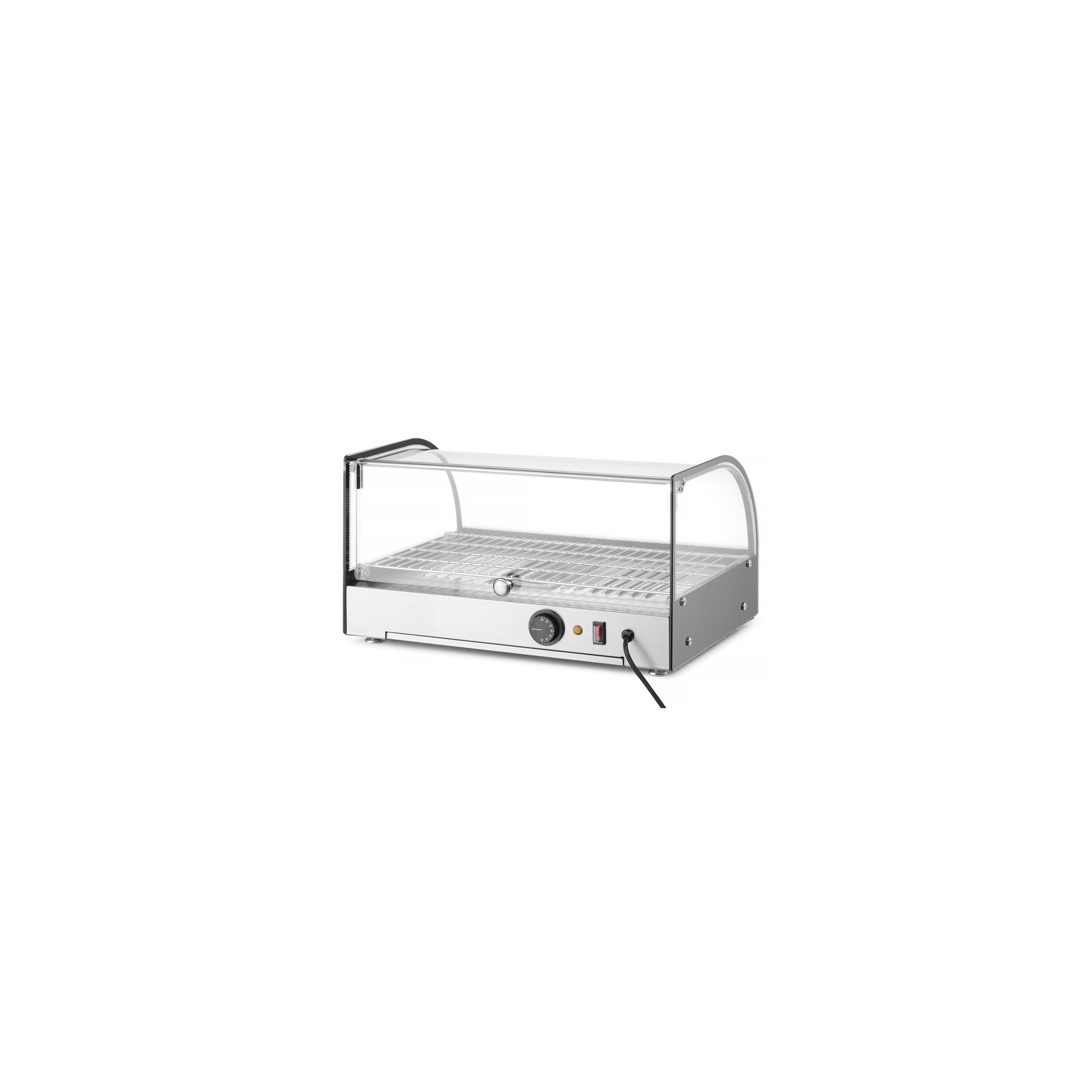 Beheiztes Thekendisplay, einzeln, Schwarz, 220-240V/800W, 554x376x(H)311mm