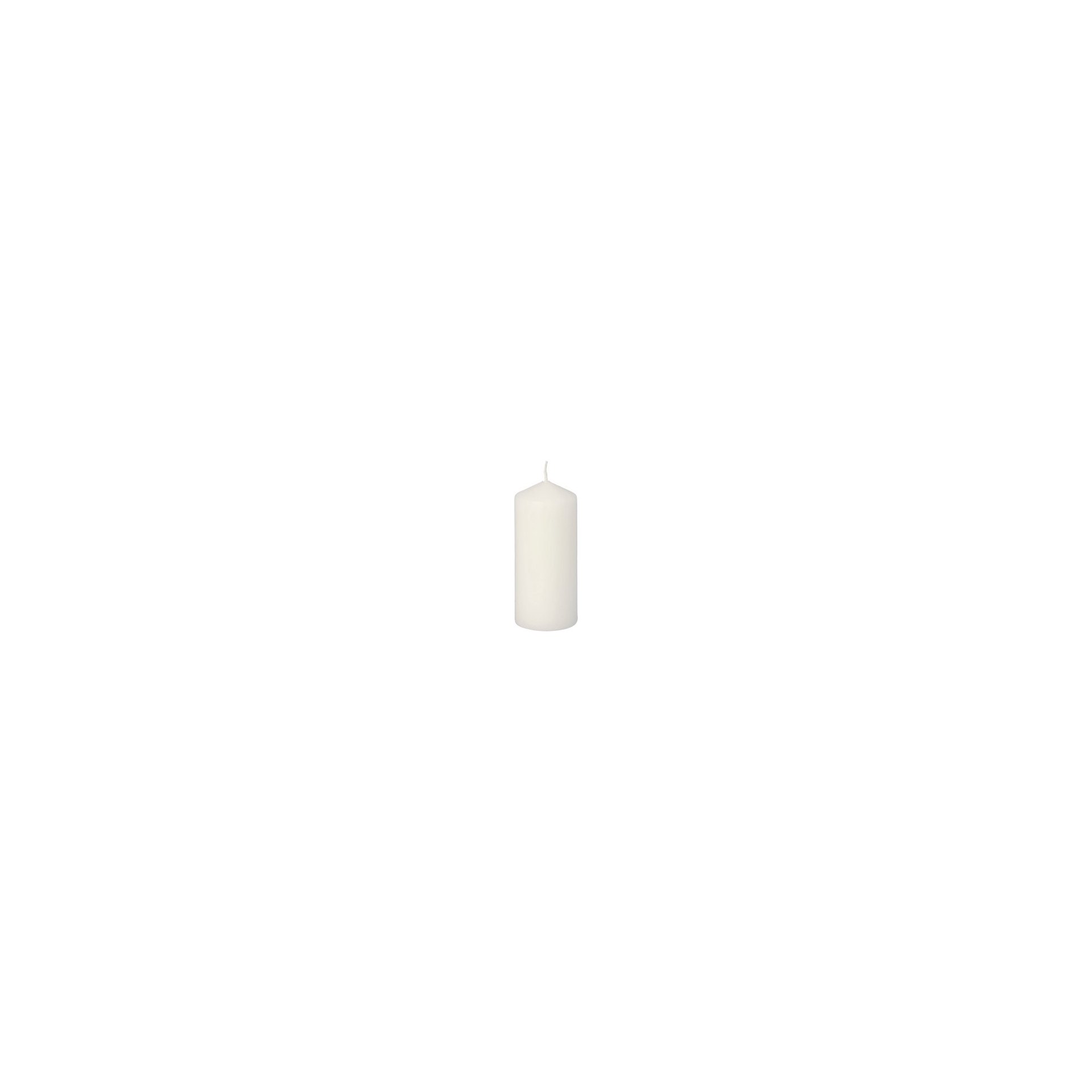 Stumpenkerzen Ø 40 mm · 90 mm weiss