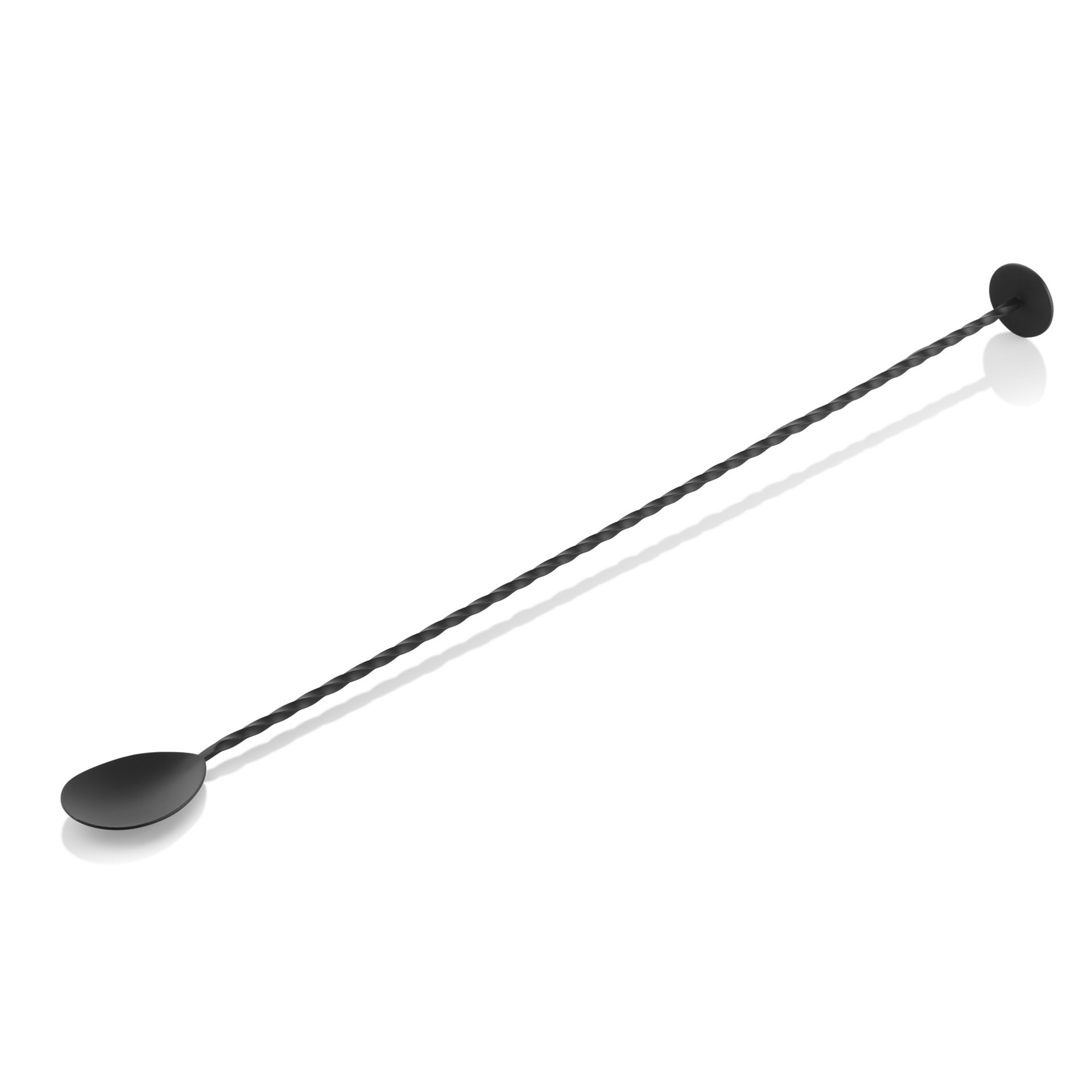 Barlöffel Twisted NOCTURN, mit Stößelende, 40 cm, schwarz matt Barlöffel Twisted NOCTURN, mit Stößelende, 40 cm, schwarz matt
